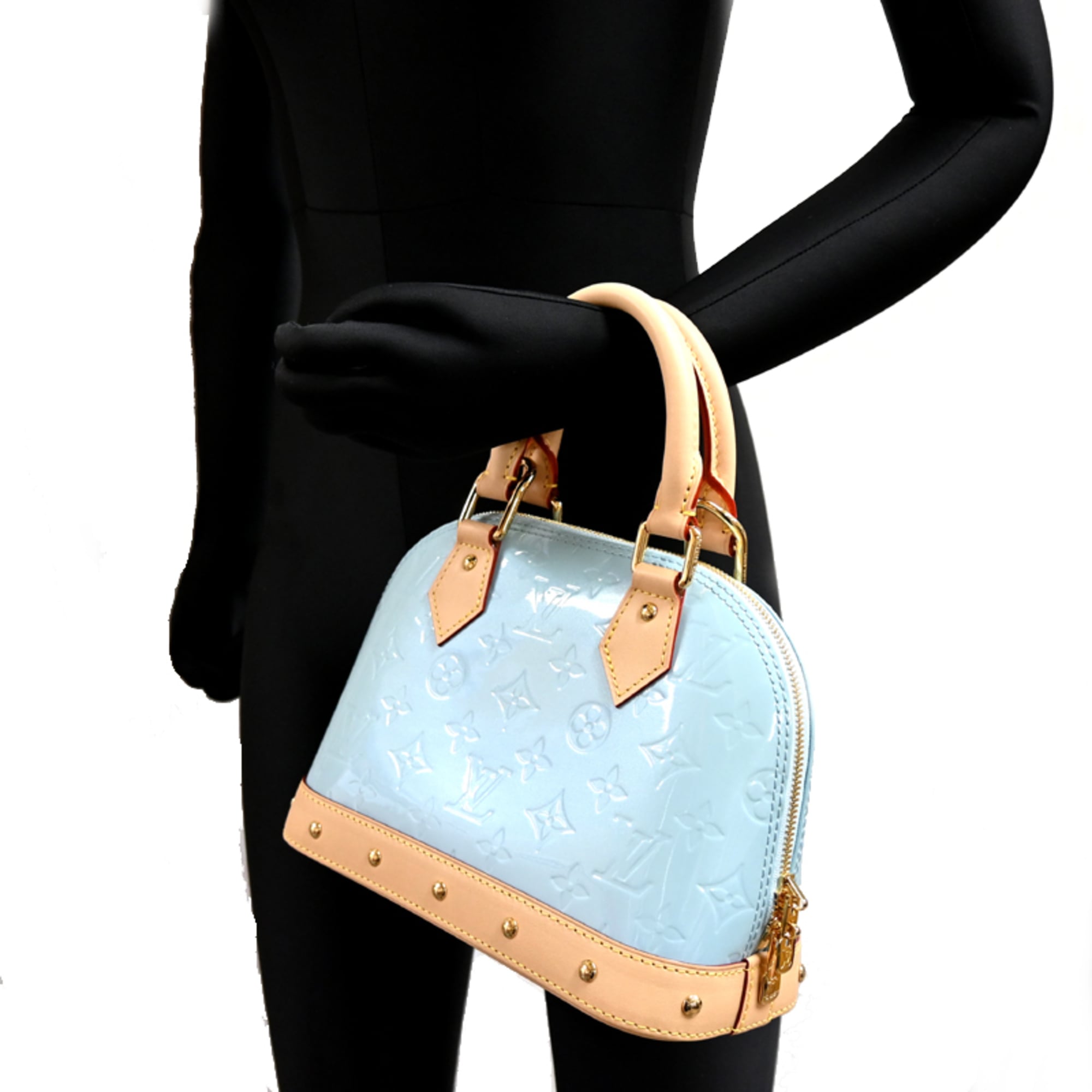 Louis Vuitton Black Noir Vernis Handbag (Pre-Owned)