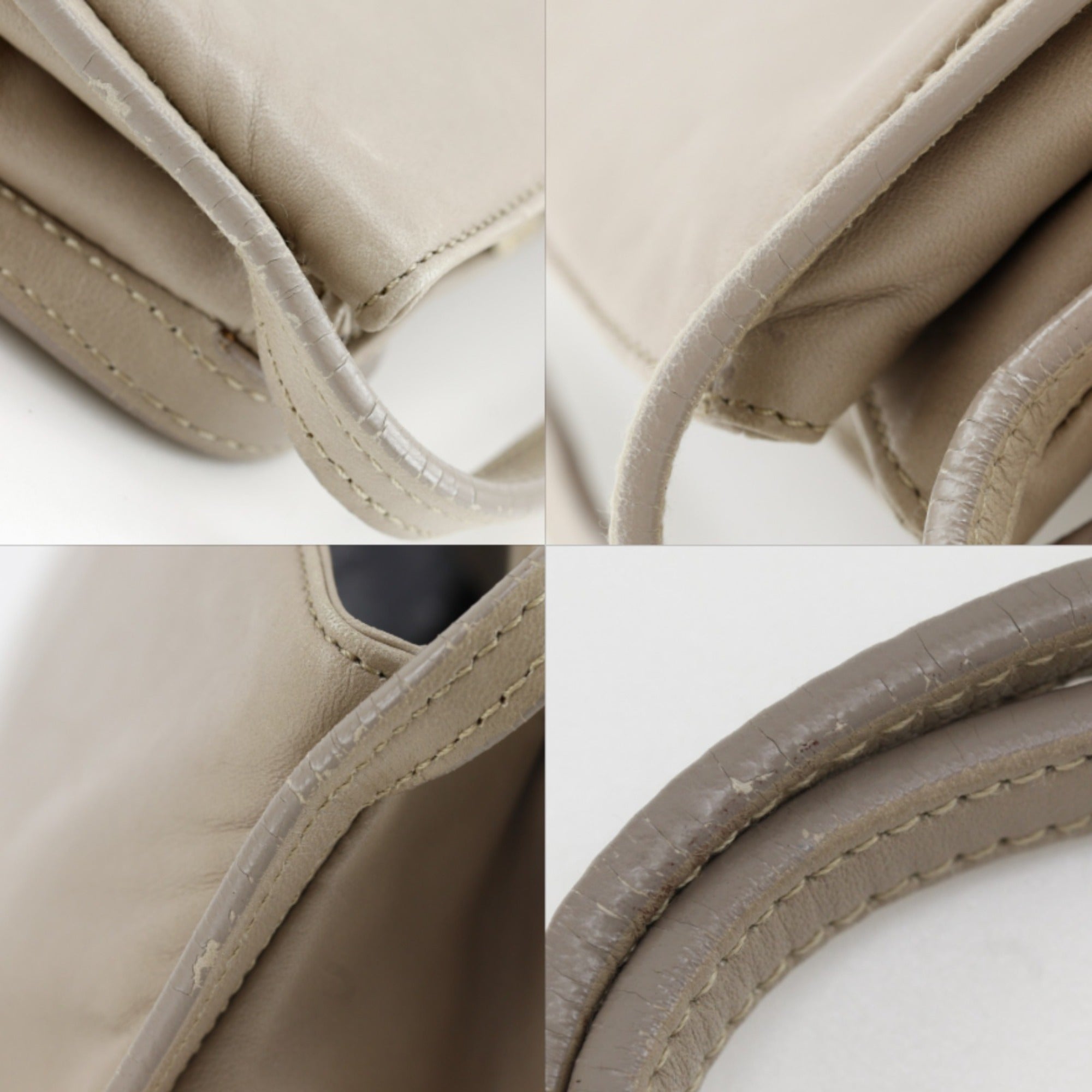 Loewe Beige Leather Shoulder Bag (Pre-Owned)