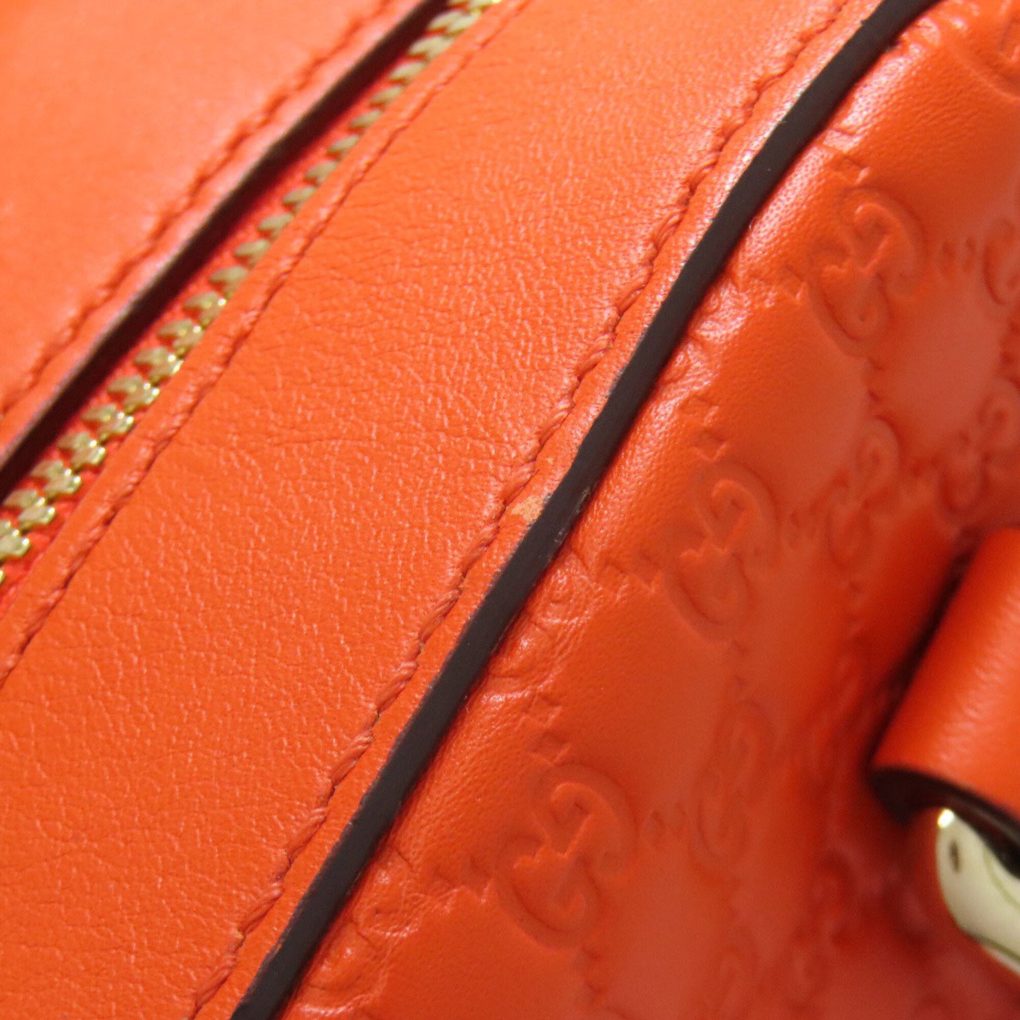 Gucci Orange Leather Handbag (Pre-Owned)