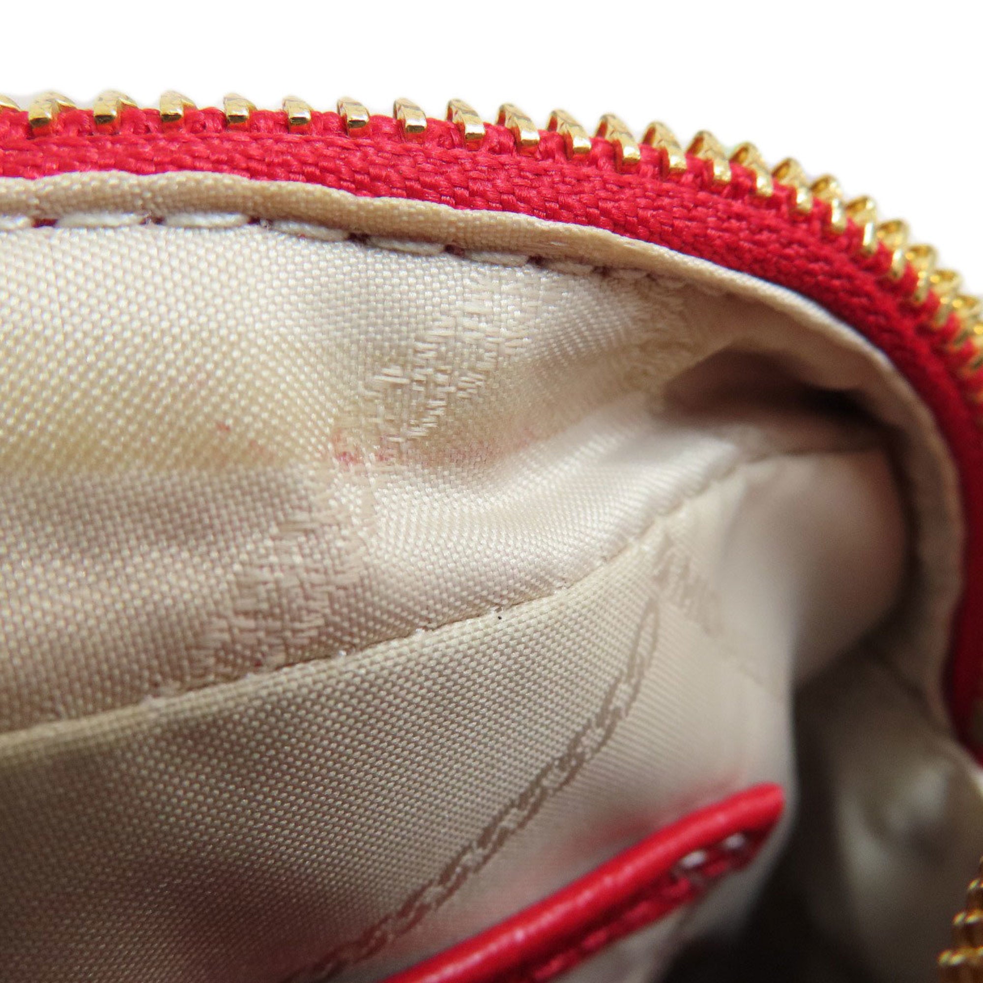 Michael Kors Red Color Leather Shoulder Bag (Pre-Owned)