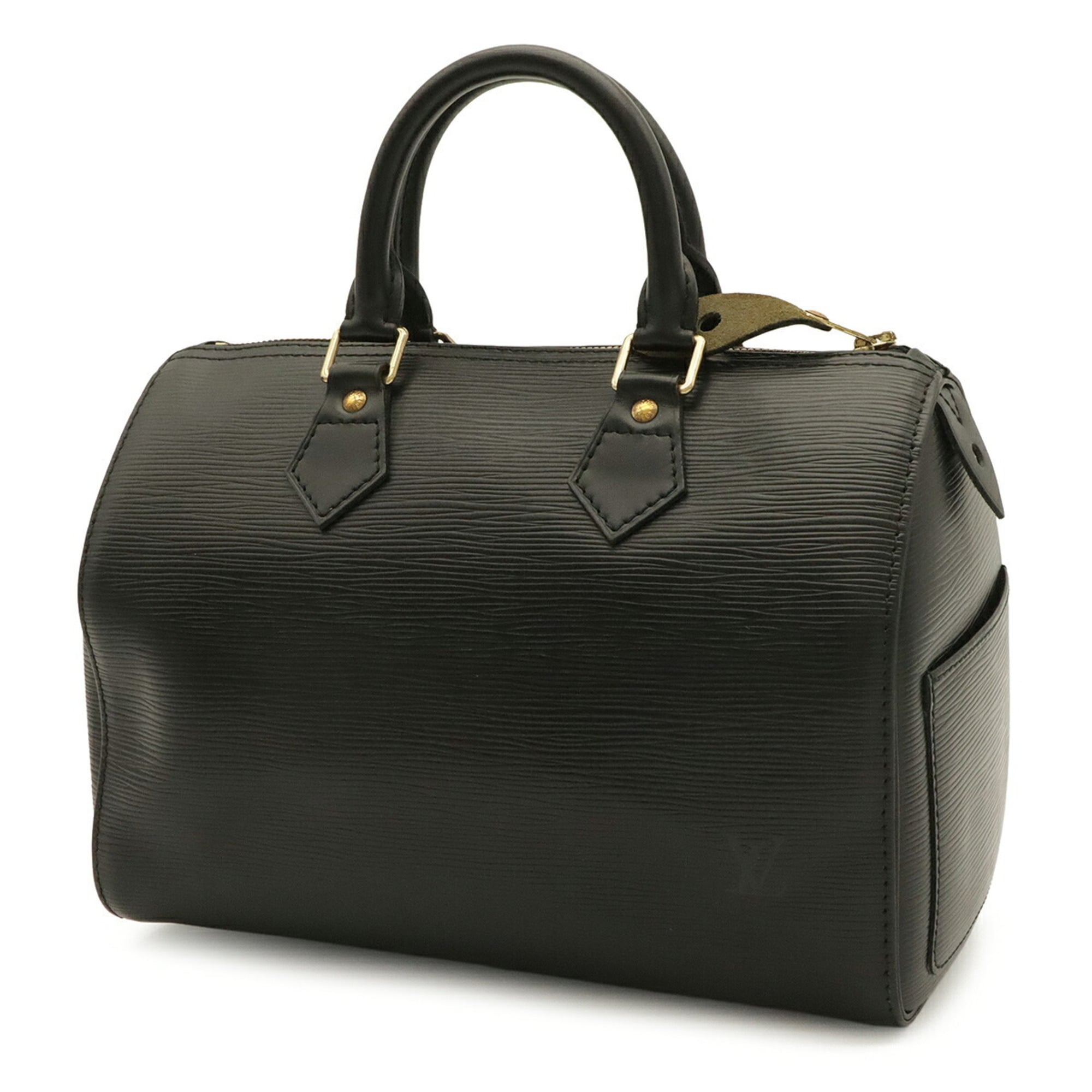 Louis Vuitton Noir Epi Leather Boston Bag Handbag (Pre-Owned)