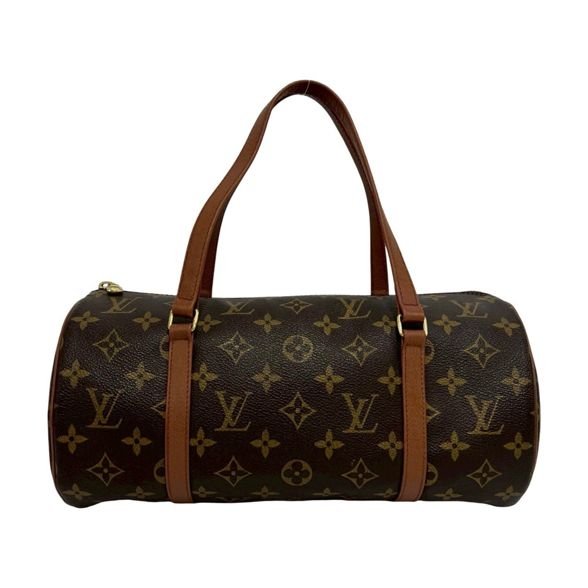 Louis Vuitton Brown Pvc Leather Boston Bag Handbag (Pre-Owned)