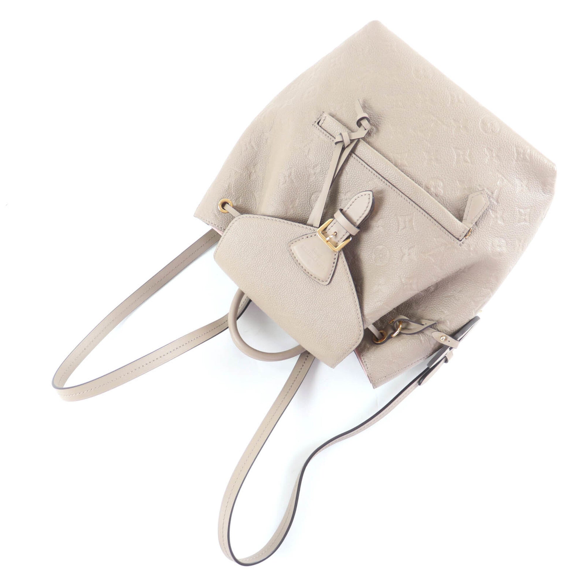 Louis Vuitton Gray Beige Monogram Empreinte Backpack (Pre-Owned)
