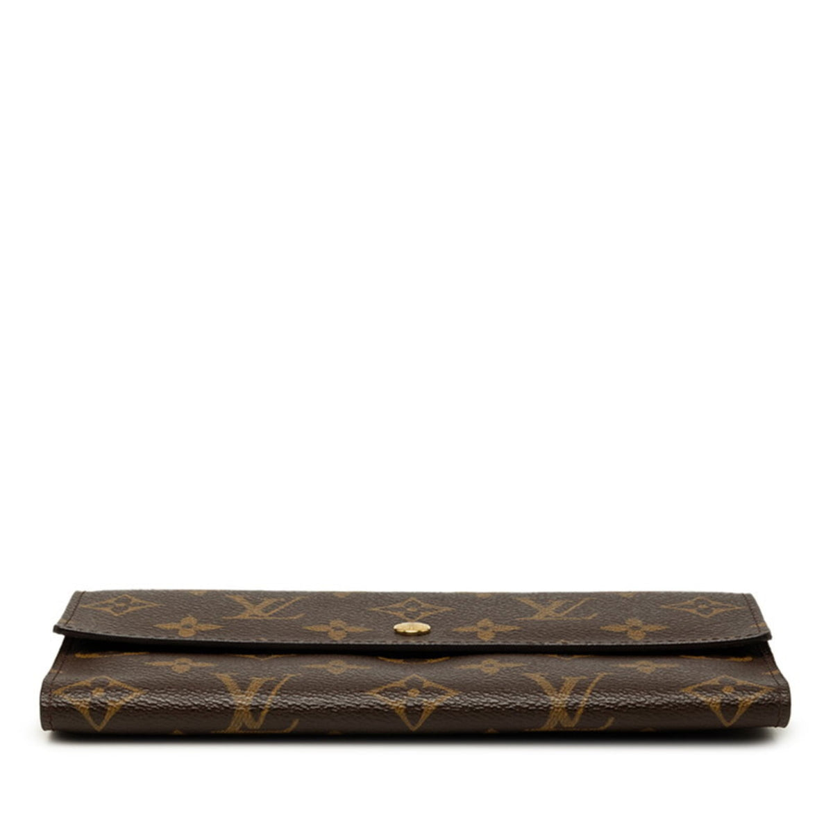 Louis Vuitton Brown Pvc Leather Long Wallet (Bi-Fold) (Pre-Owned)