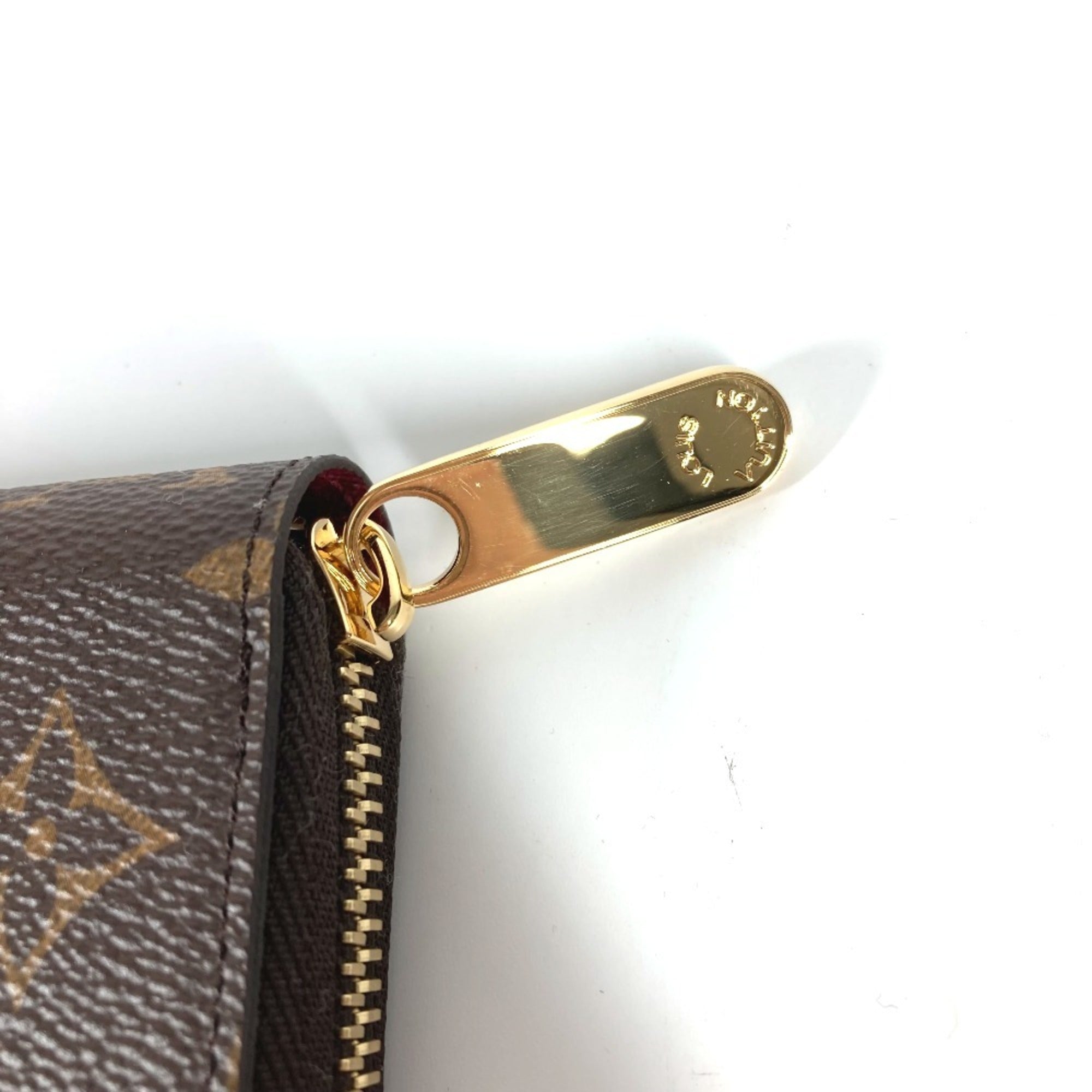 Louis Vuitton Monogram Brown Fuchsia Monogram Monogram Long Bill Wallet (Bi-Fold) (Pre-Owned)