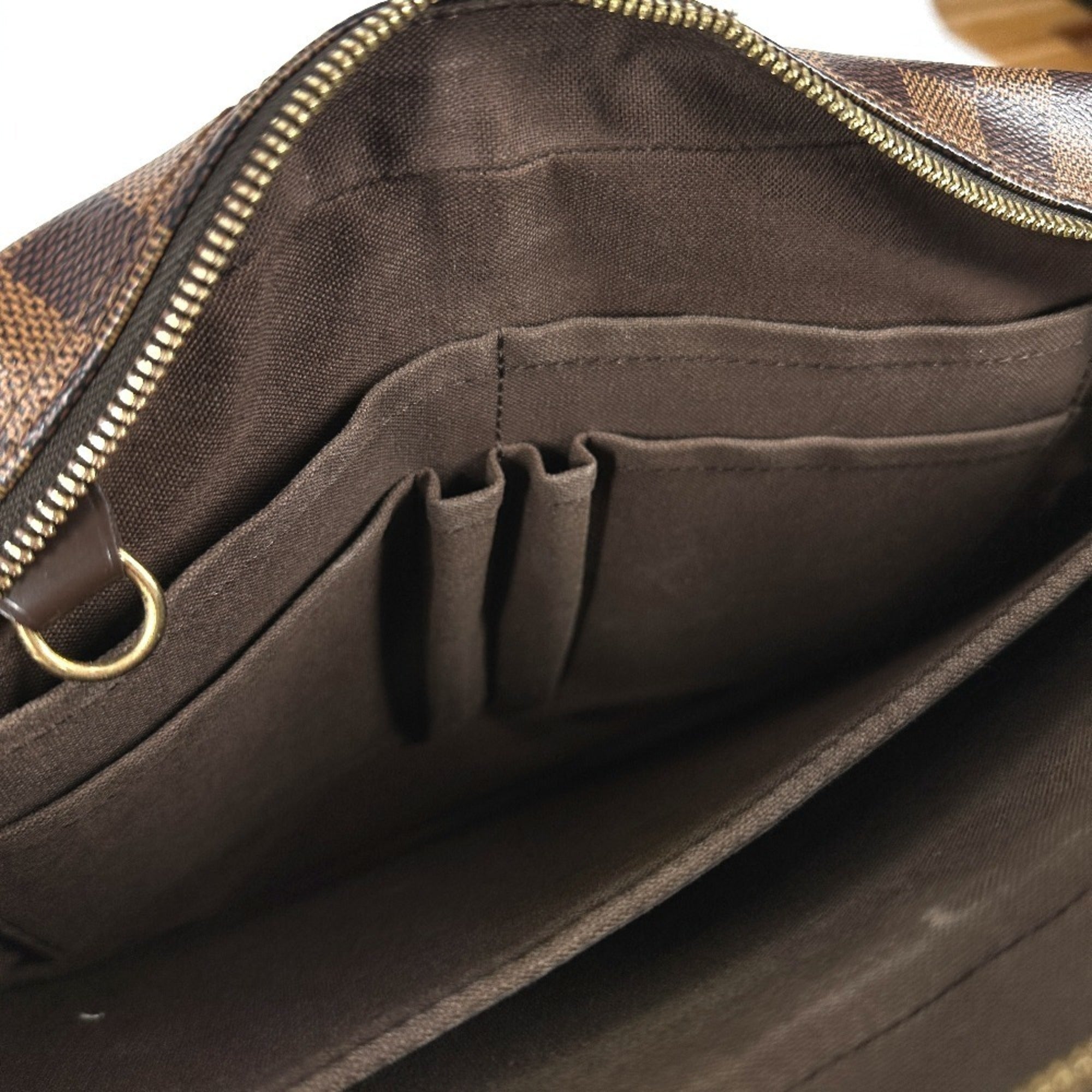 Louis Vuitton Brown Damier Canvas Messenger Bag Shoulder Bag (Pre-Owned)