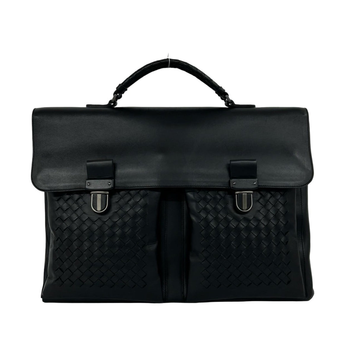 Bottega Veneta Black Leather Briefcase (Pre-Owned)