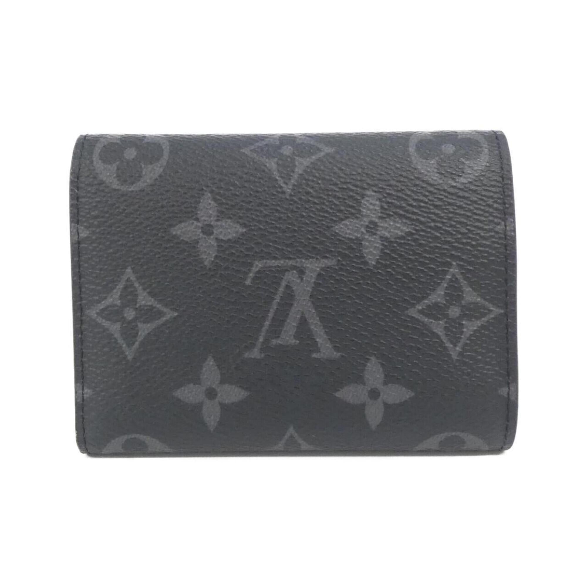 Louis Vuitton Monogram Eclipse Black Coated Canvas Wallet (Tri-Fold) (Pre-Owned)