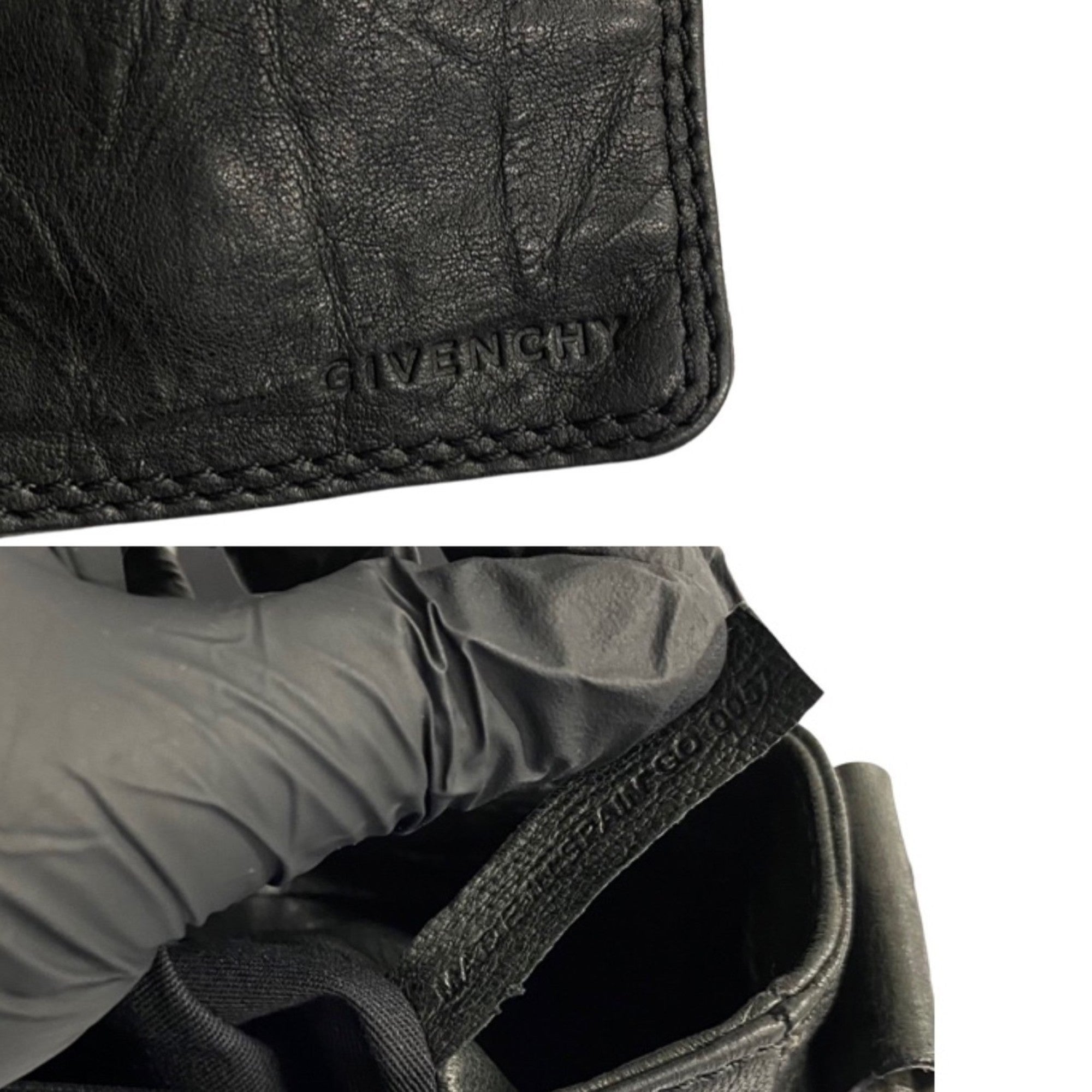 Givenchy Black Canvas Leather Shoulder Bag (Pre-Owned)