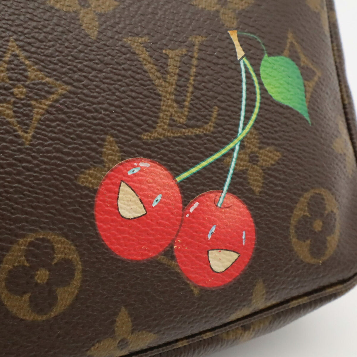 Louis Vuitton Brown Monogram Cherry Monogram Handbag Pochette (Pre-Owned)