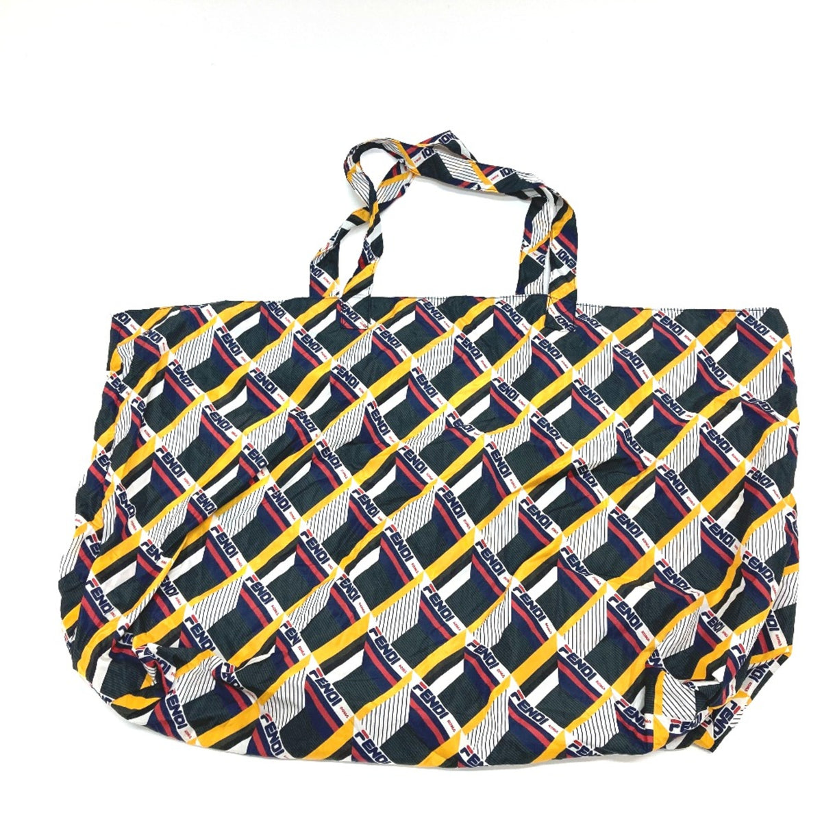Fendi White Leather Tote Bag (Pre-Owned)