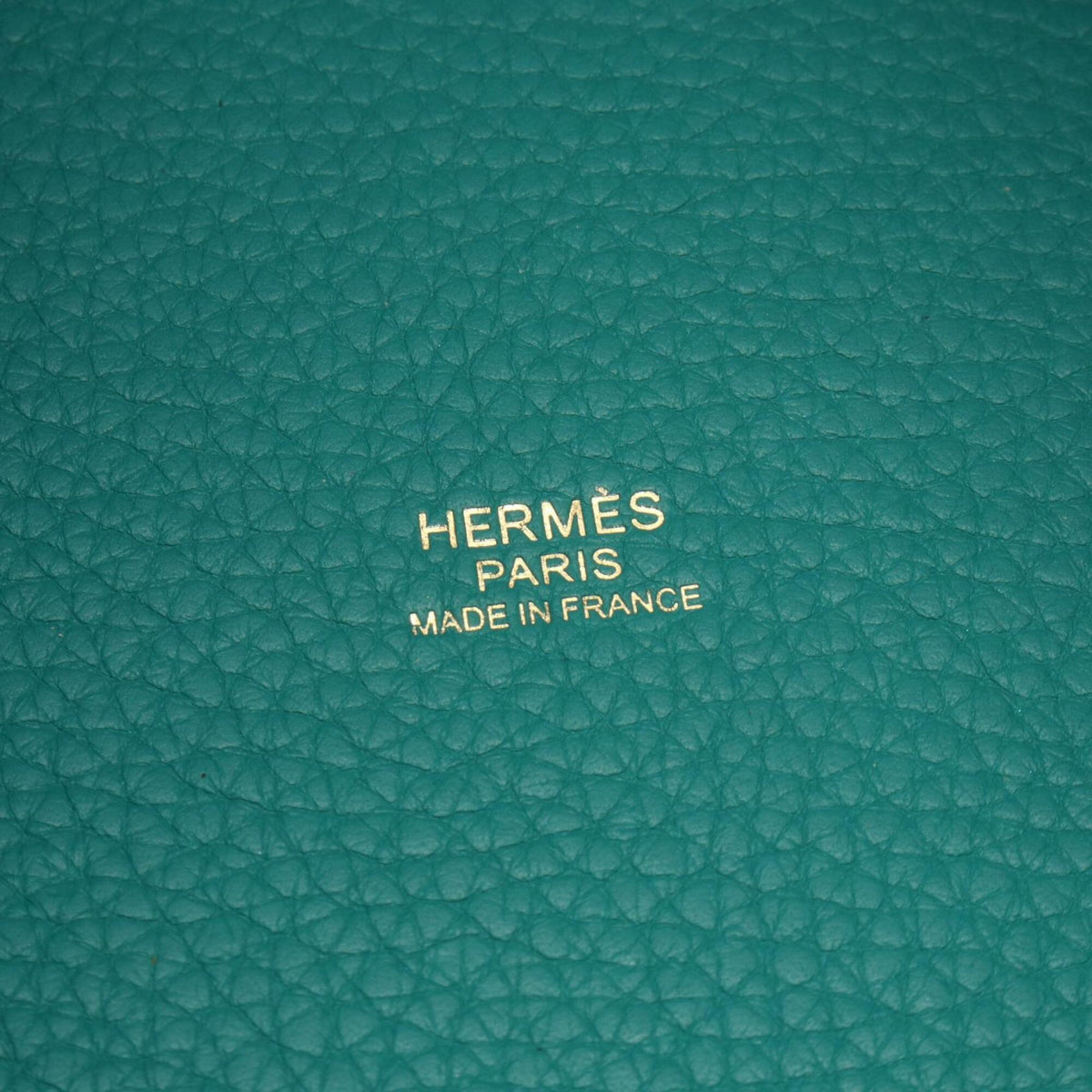 Hermes Green Taurillon Clemence Leather Leather Handbag (Pre-Owned)