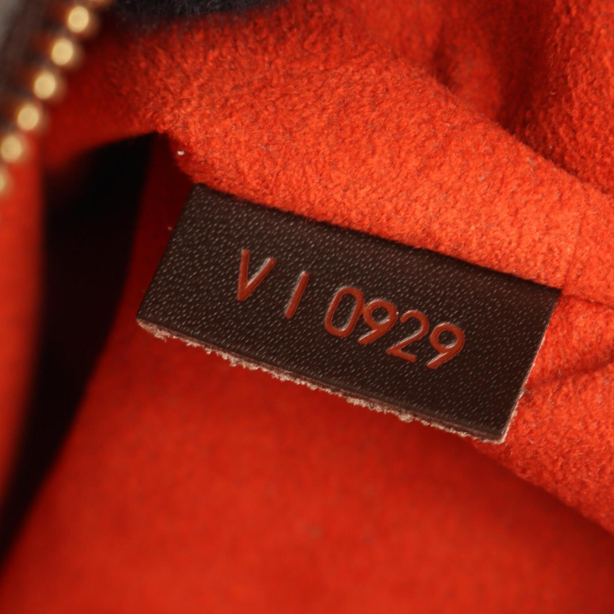 Louis Vuitton Brown Coated Canvas Leather Handbag (Pre-Owned)