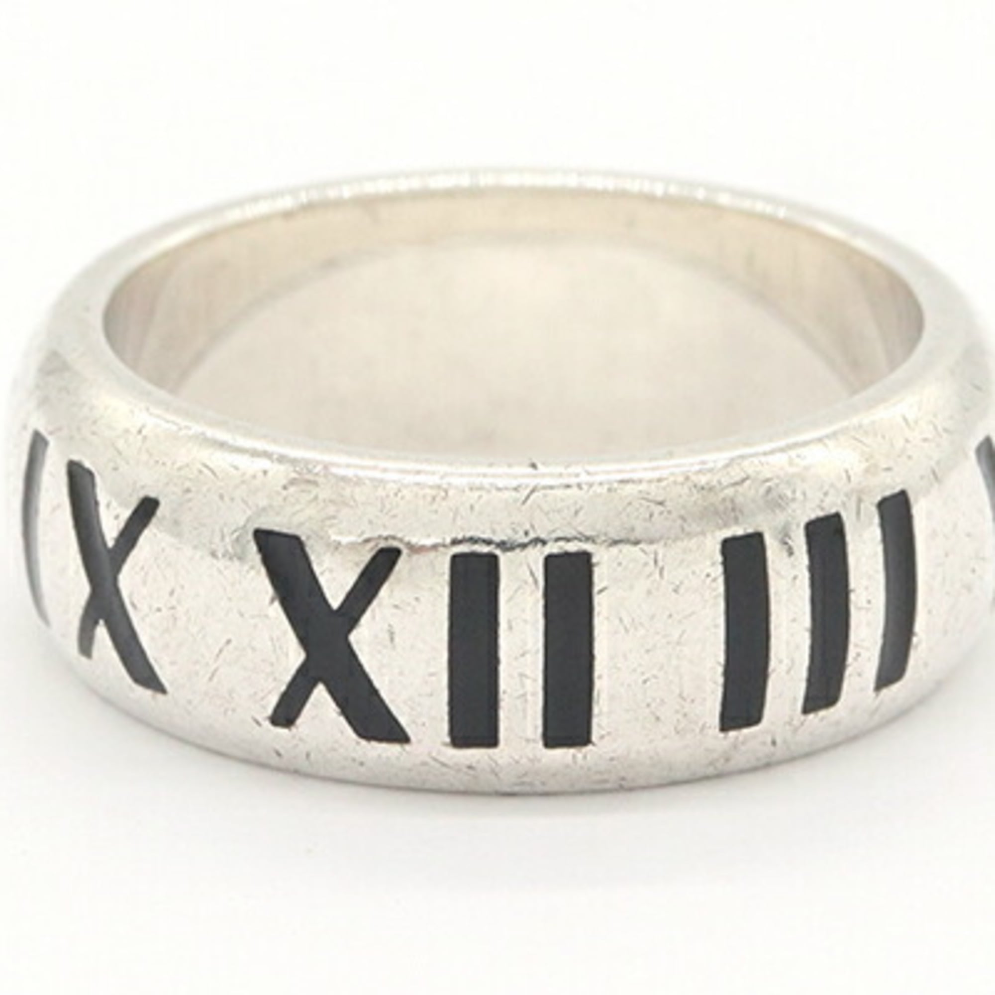 Tiffany Atlas Sterling Silver 925 Band Ring (Pre-Owned)