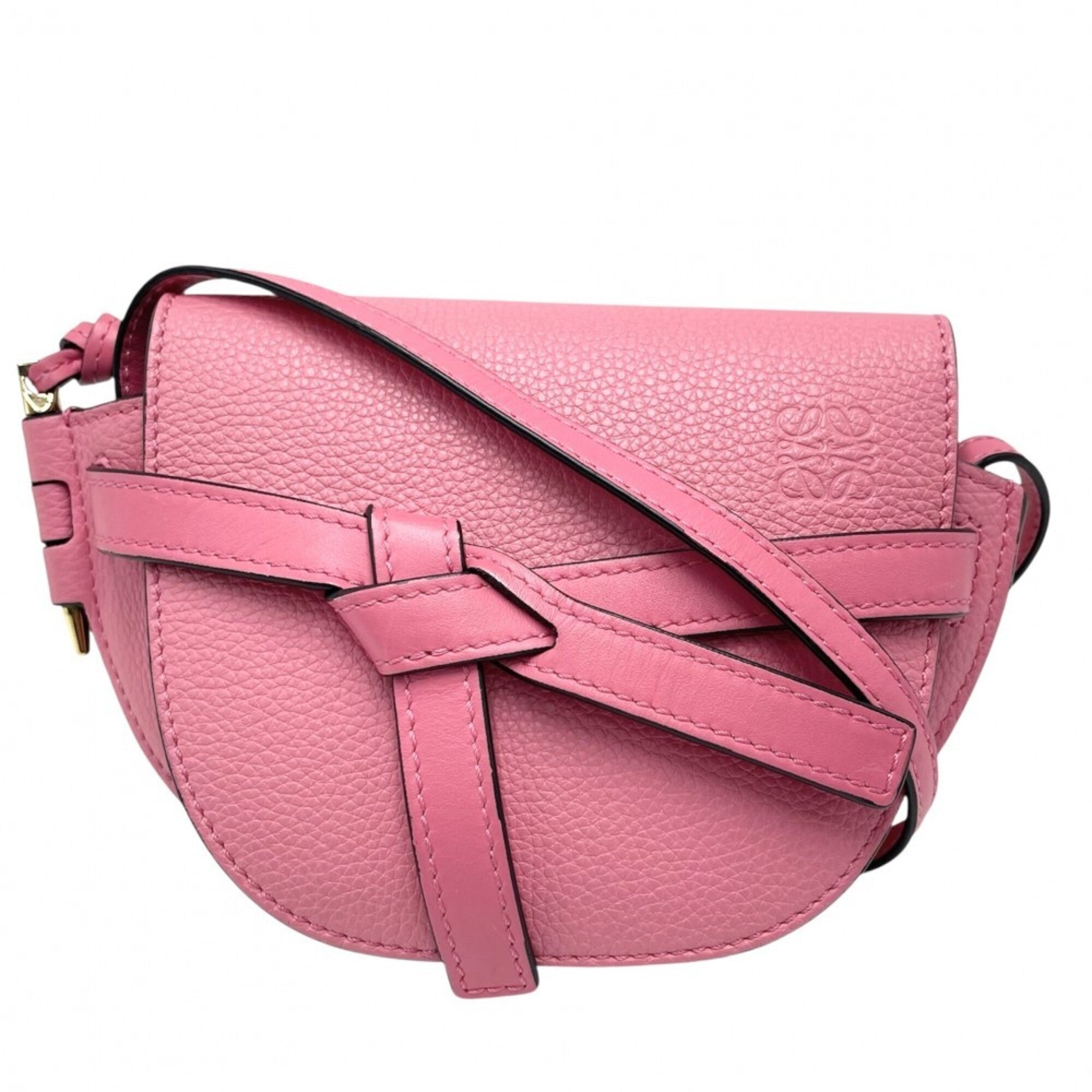 Loewe Pink Leather Shoulder Bag (Pre-Owned)