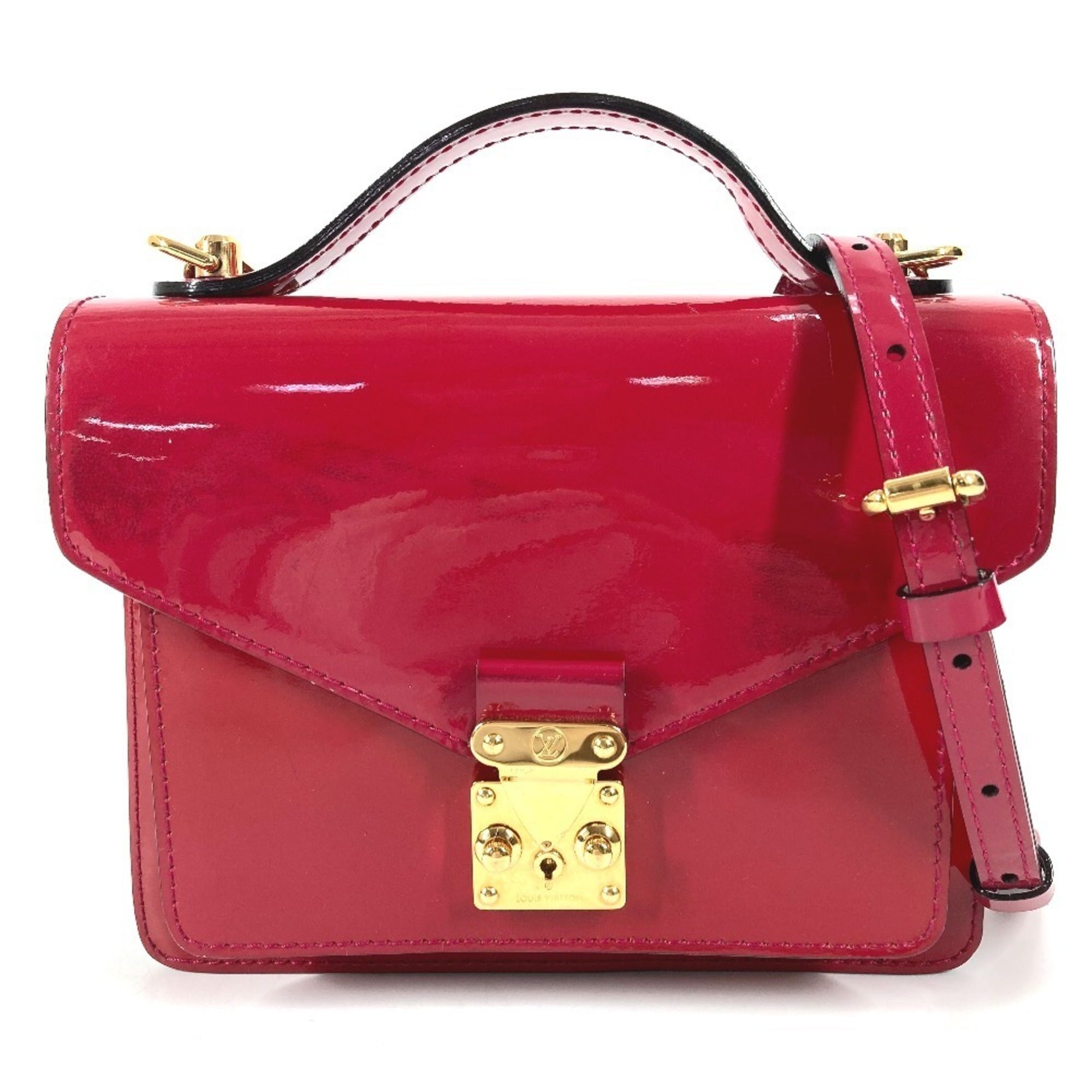 Louis Vuitton Indian Rose Purple Monogram Vernis Handbag Shoulder Bag (Pre-Owned)