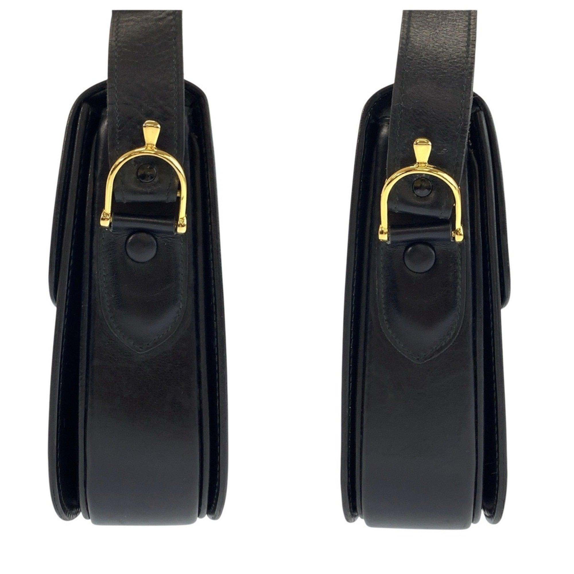 Celine Black Leather Handbag Shoulder Bag (Pre-Owned)