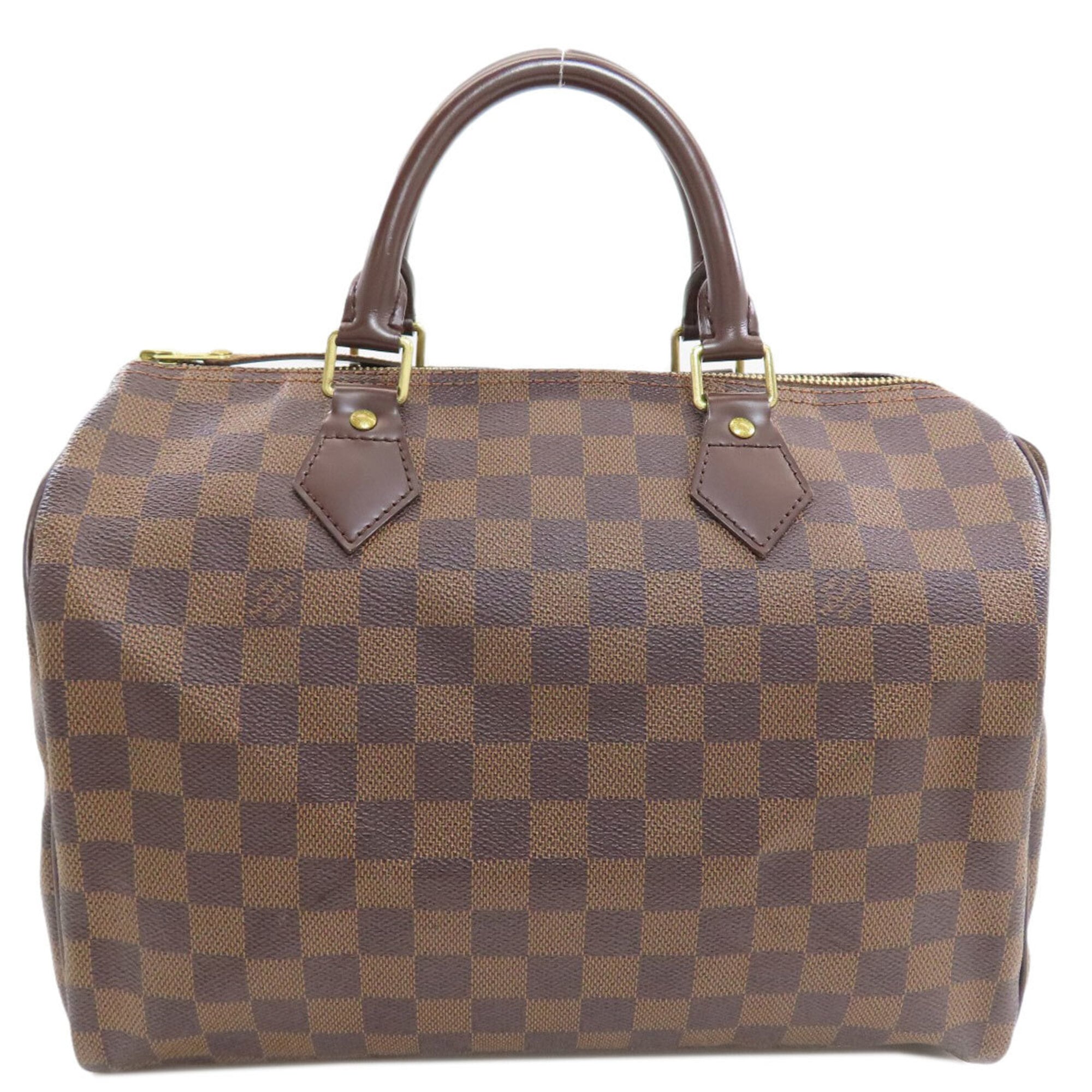 Louis Vuitton Damier Canvas Ebene Damier Canvas Boston Bag (Pre-Owned)