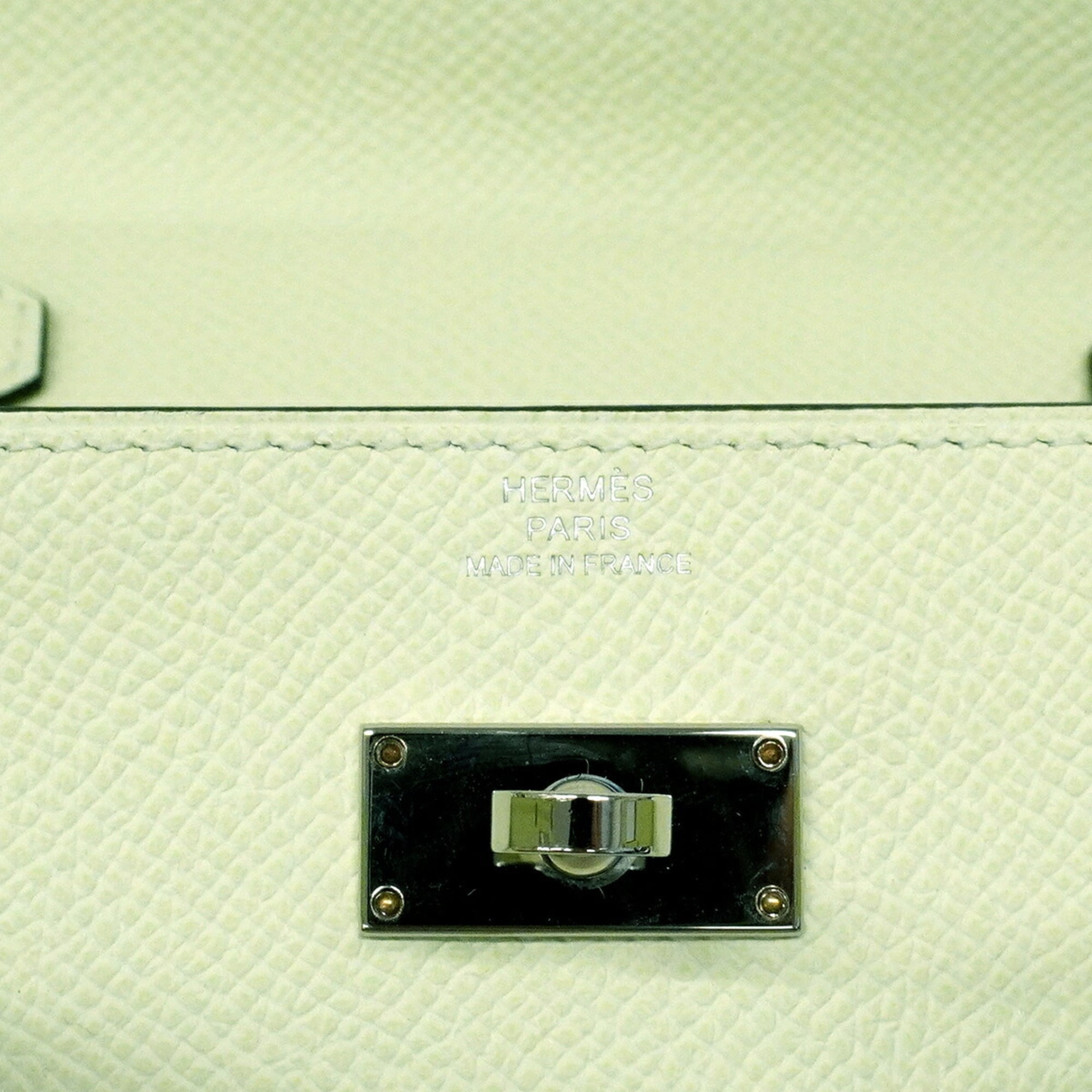 Hermes Green Epsom Leather Chain/Shoulder Wallet (Pre-Owned)