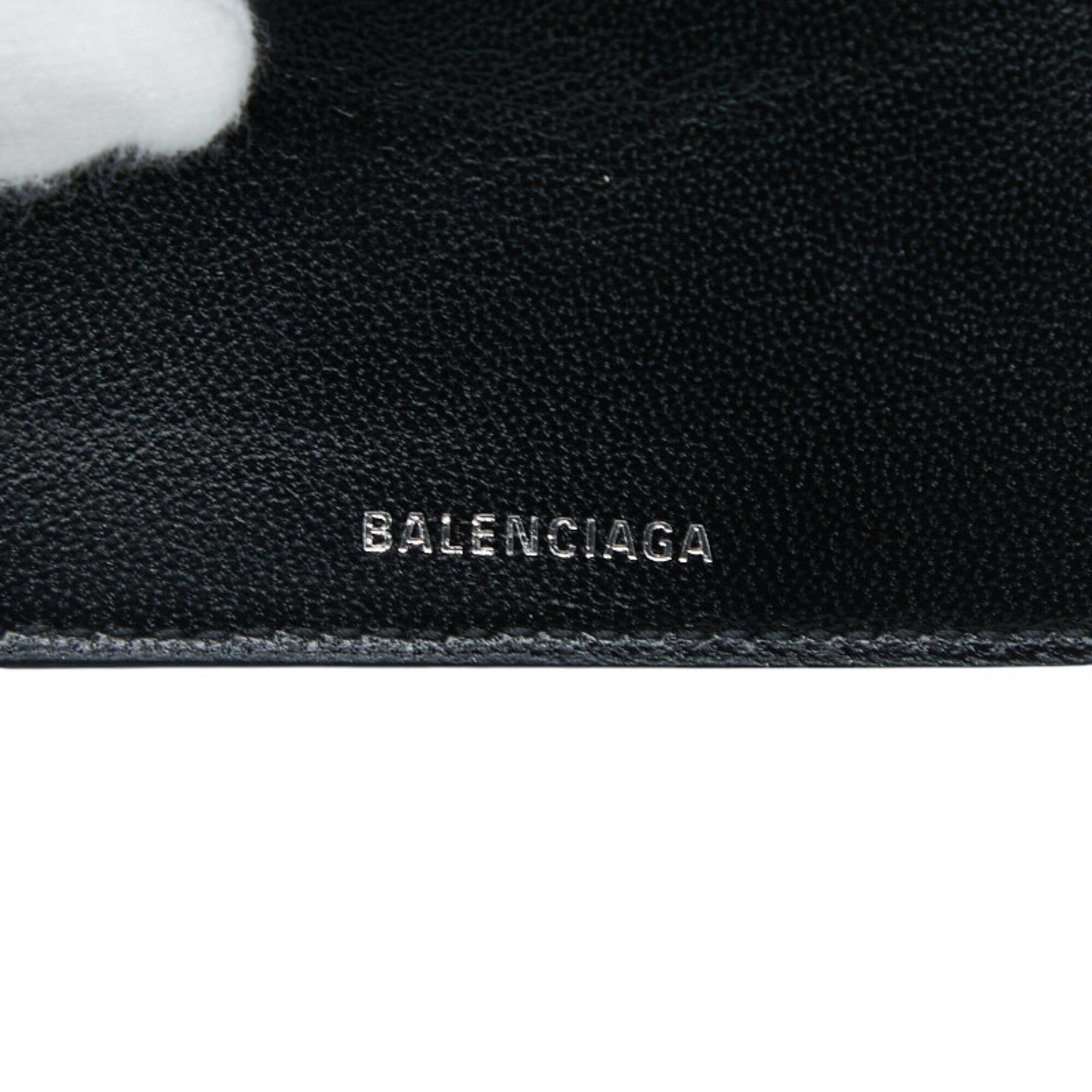 Balenciaga Black Brown Leather Wallet (Tri-Fold) (Pre-Owned)