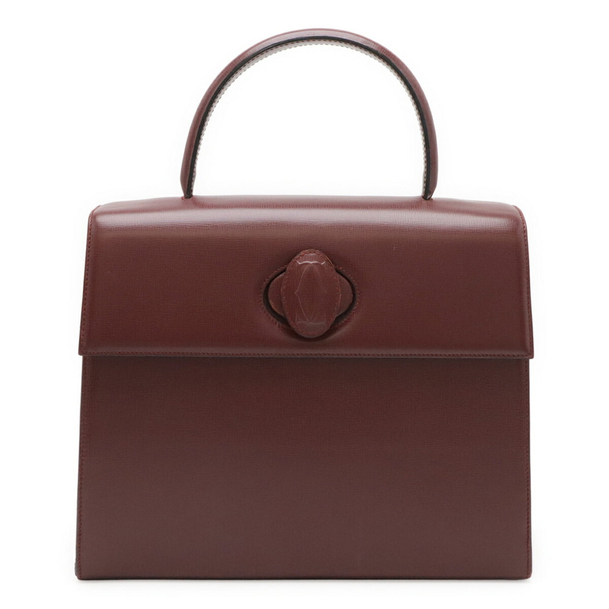 Cartier Must Bordeaux Leather Handbag (Pre-Owned)