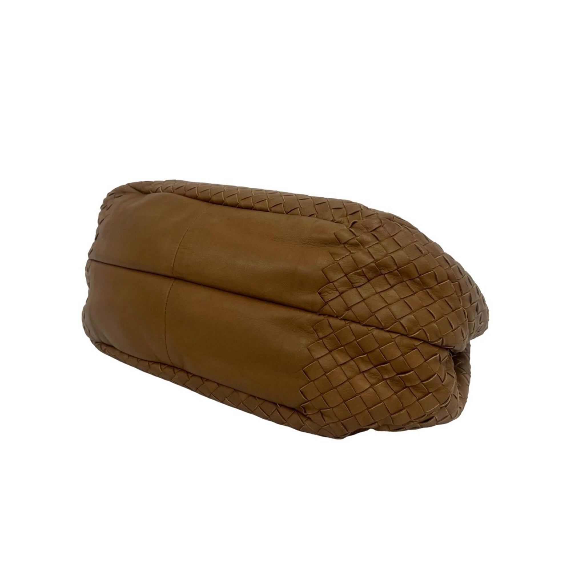 Bottega Veneta Brown Leather Handbag Tote Bag (Pre-Owned)