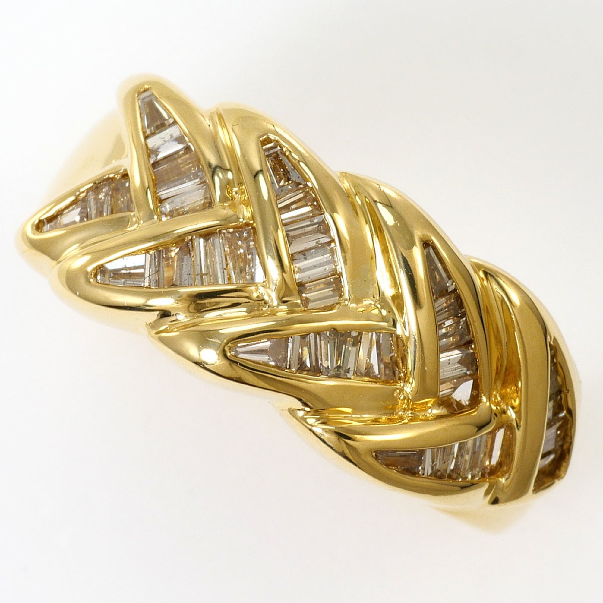 Unbranded Brown Yellow Gold Yellow Gold (18K) Band Ring (Pre-Owned)