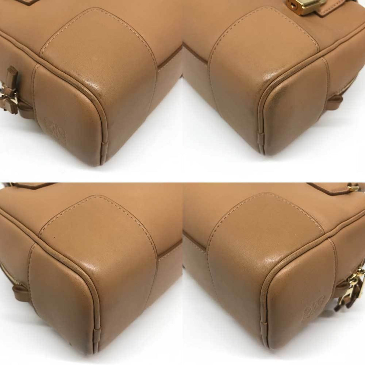 Loewe Amazona Beige Leather Handbag (Pre-Owned)