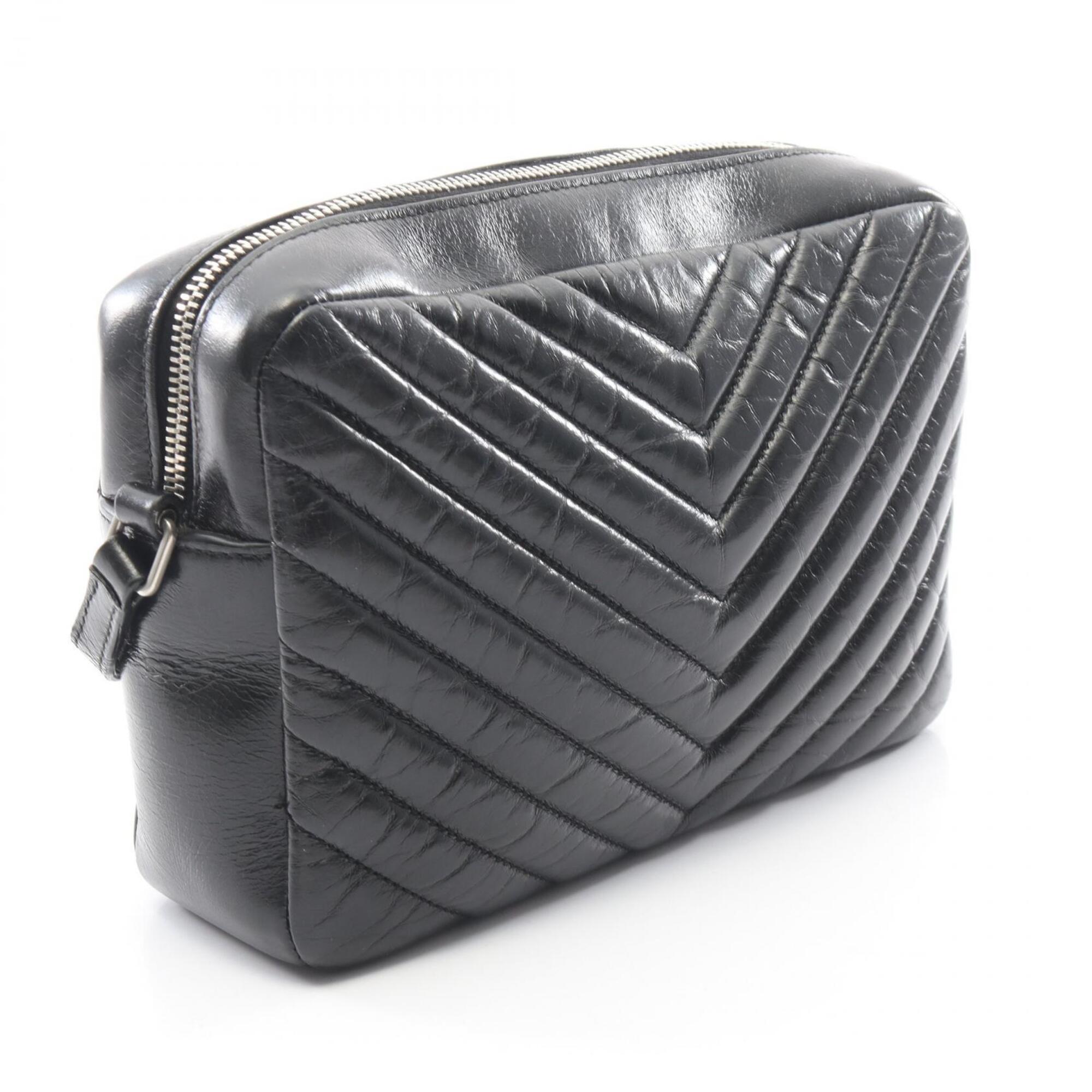Yves Saint Laurent Black Leather Shoulder Bag (Pre-Owned)