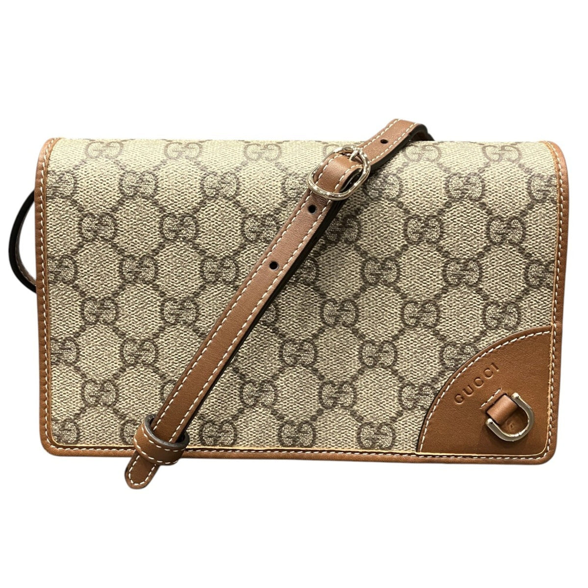 Gucci Beige Gg Supreme Shoulder Bag (Pre-Owned)