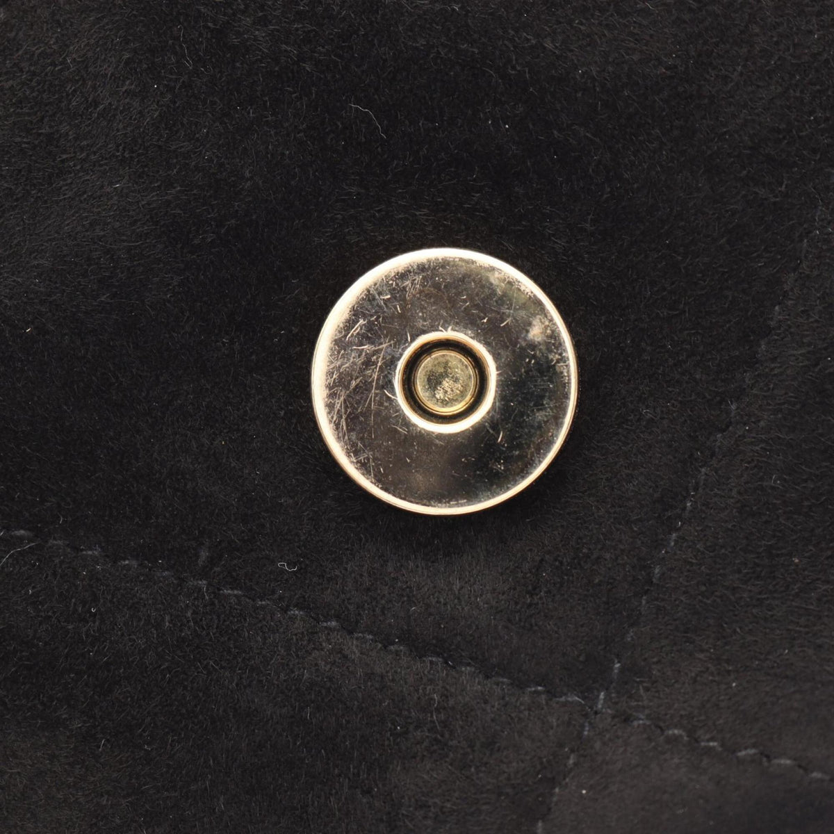 Chanel Black Suede Handbag Shoulder Bag (Pre-Owned)