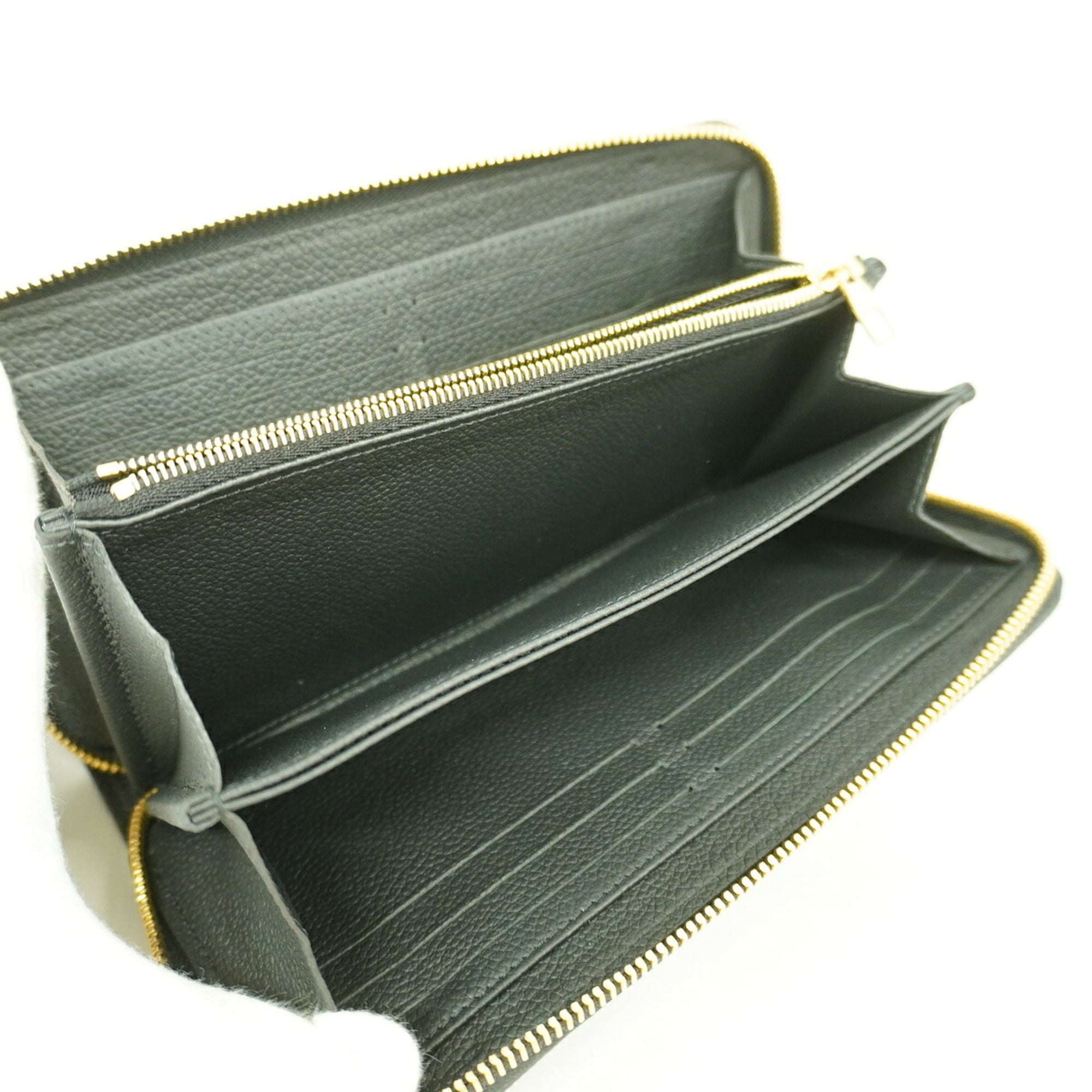 Louis Vuitton Beige Black Long Wallet (Bi-Fold) (Pre-Owned)