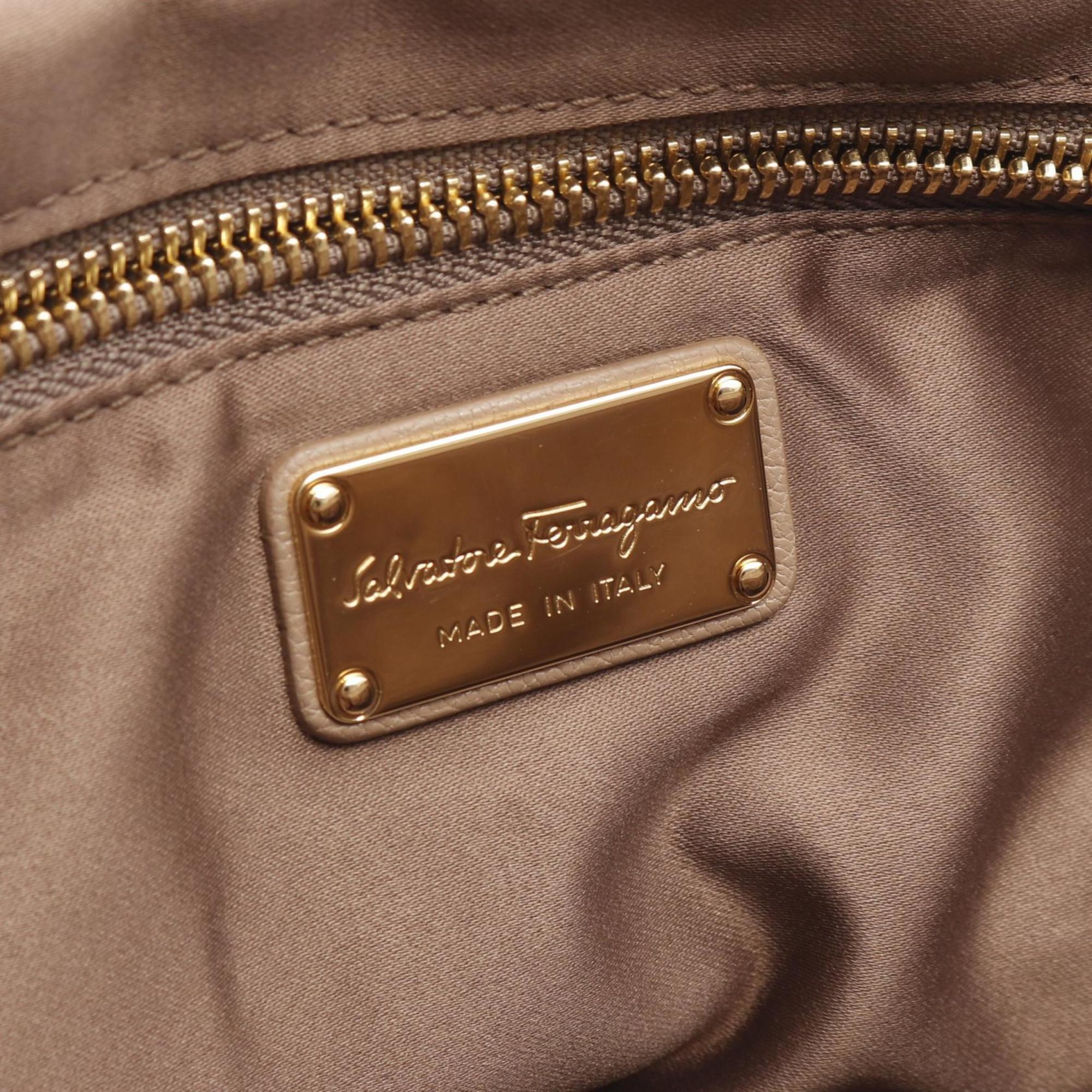 Salvatore Ferragamo Brown Leather Tote Bag (Pre-Owned)