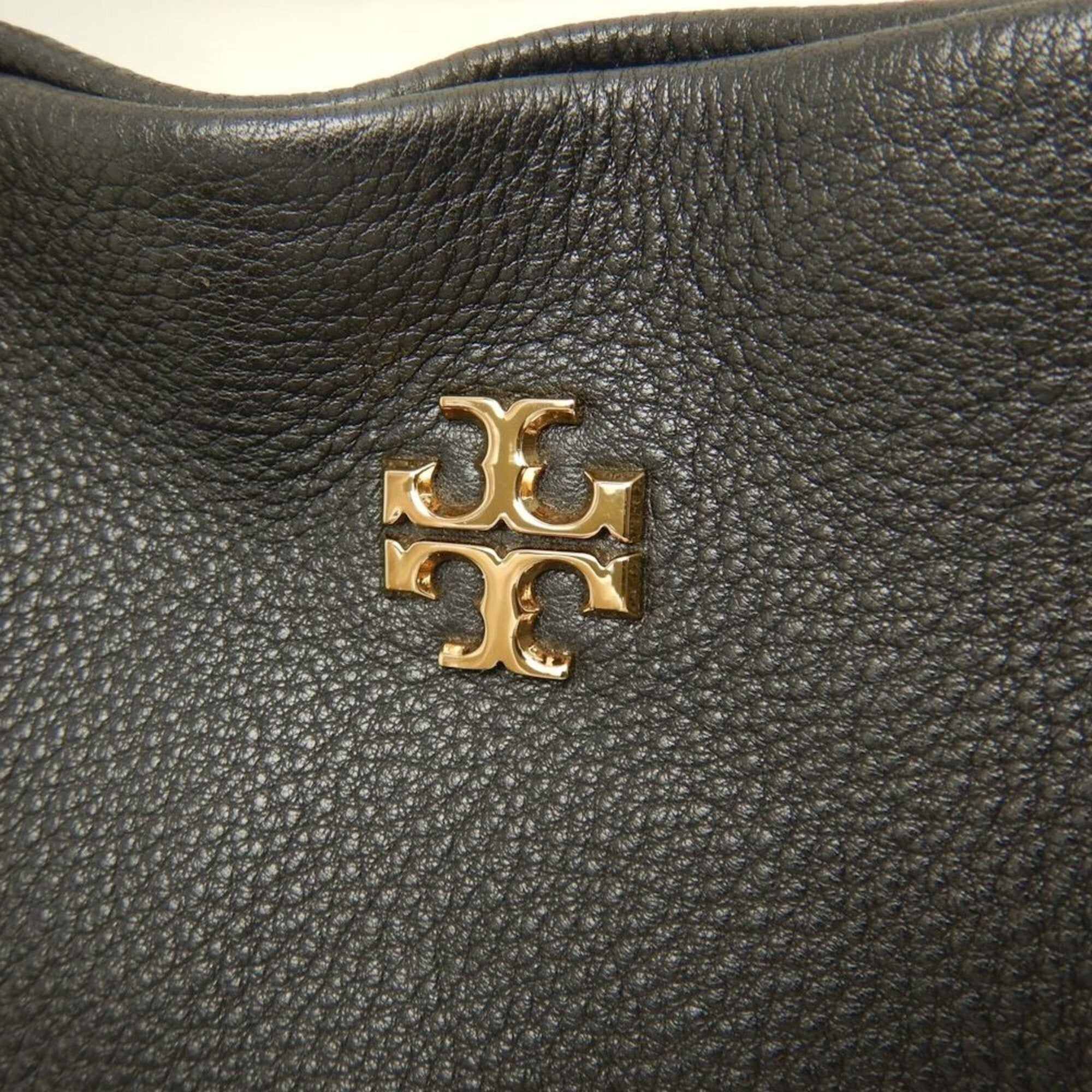 Tory Burch Black Leather Tote Bag (Pre-Owned)