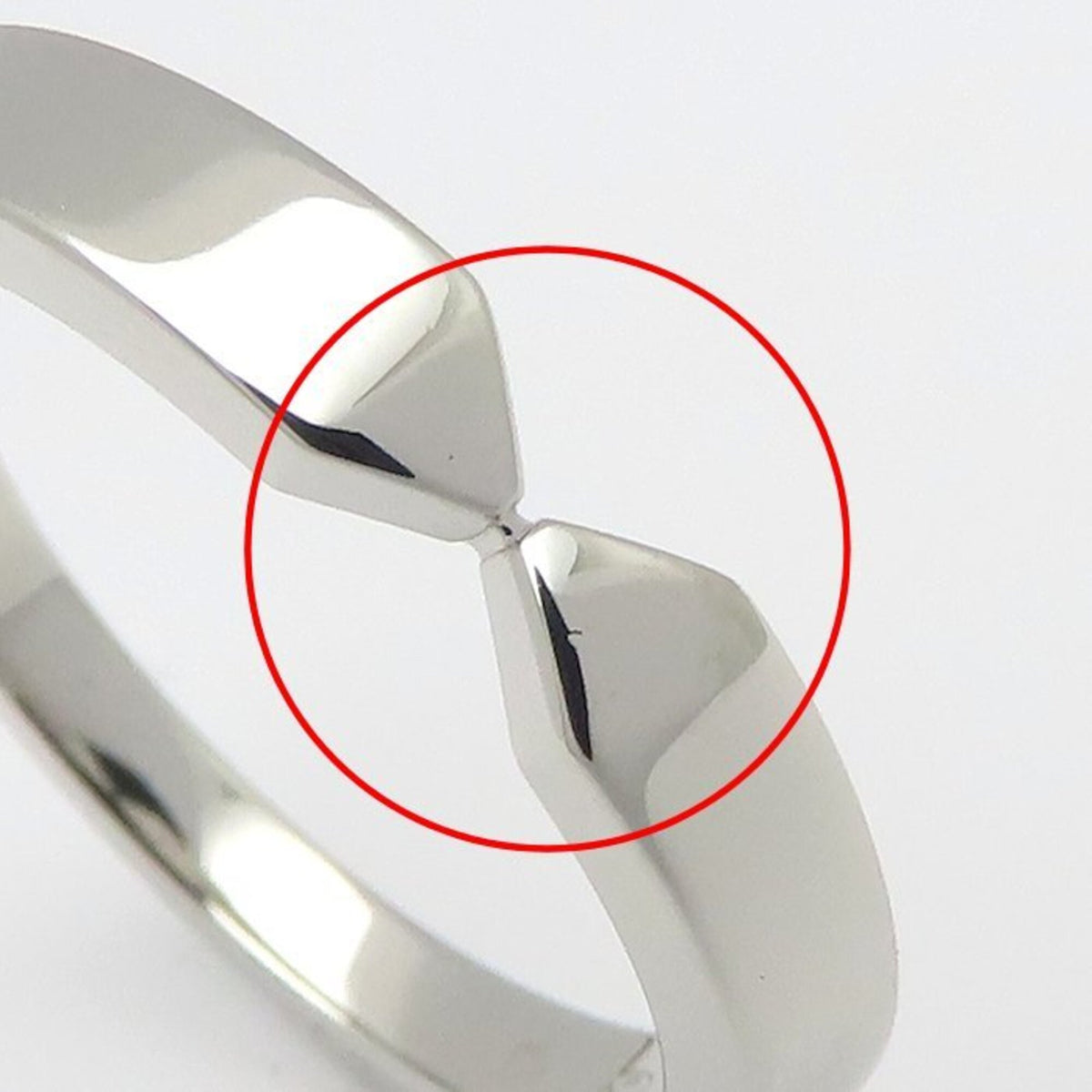 Chaumet Silver Platinum 950 Wedding Ring (Pre-Owned)