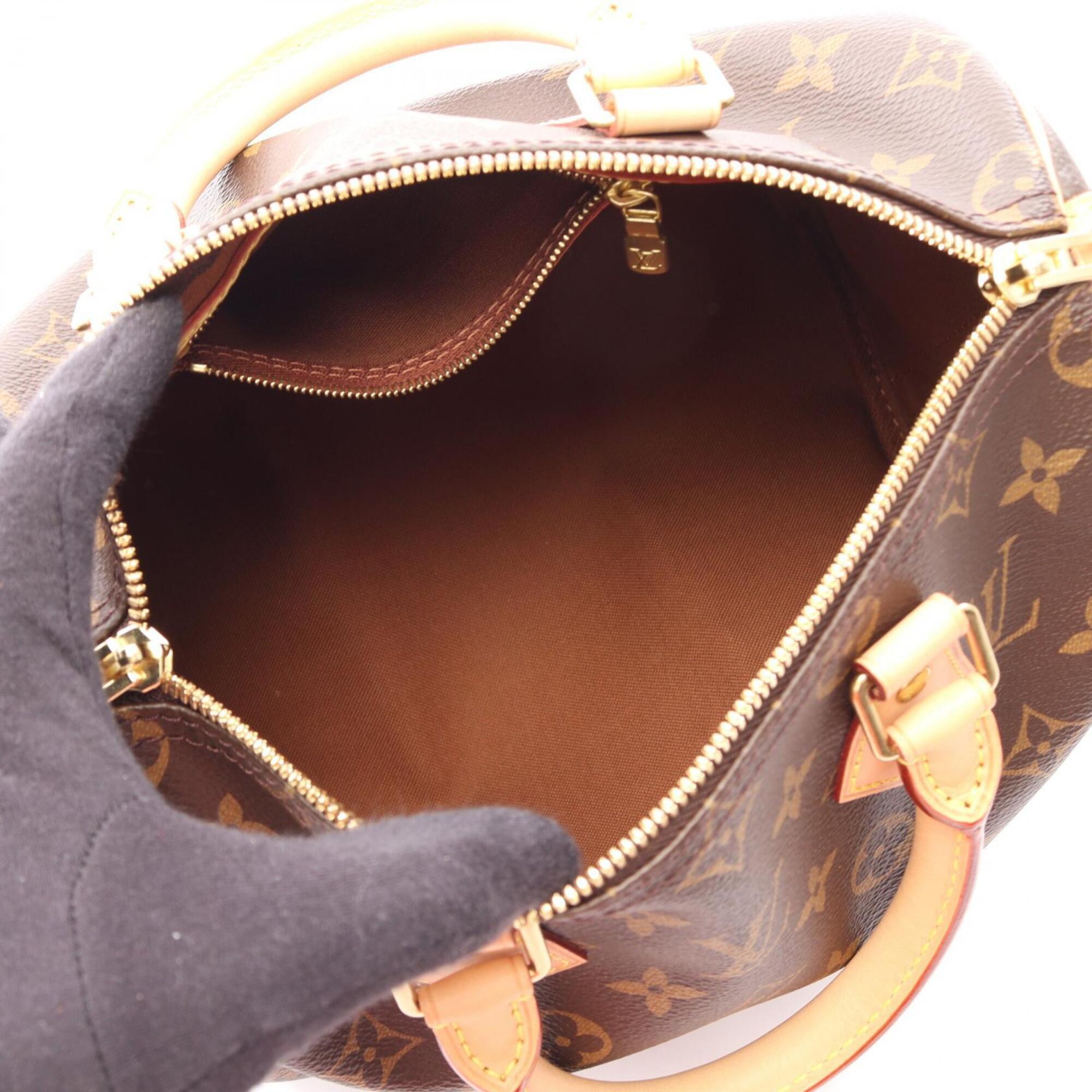 Louis Vuitton Brown Monogram Leather Handbag (Pre-Owned)