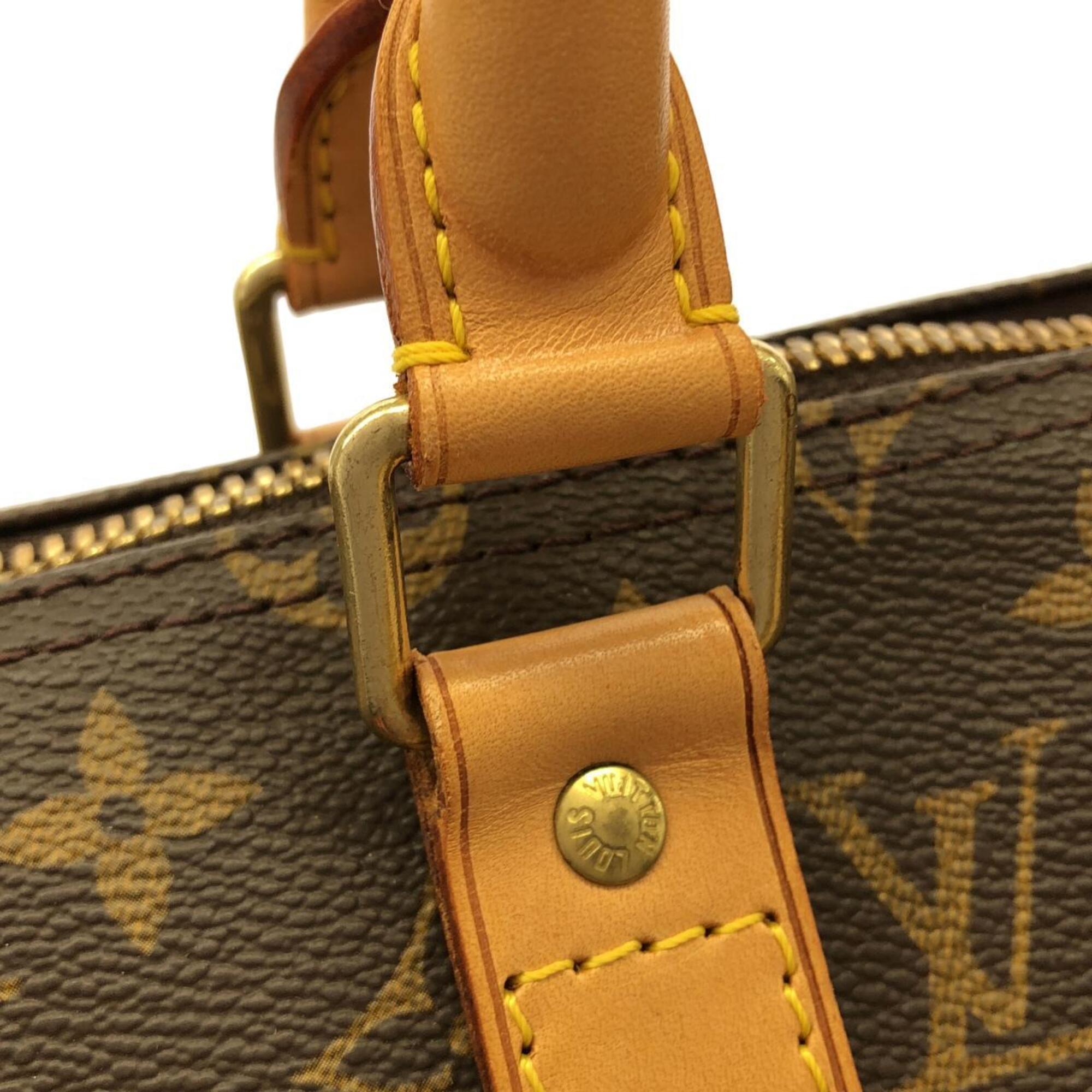 Louis Vuitton Monogram Marron Coated Canvas Boston Bag (Pre-Owned)