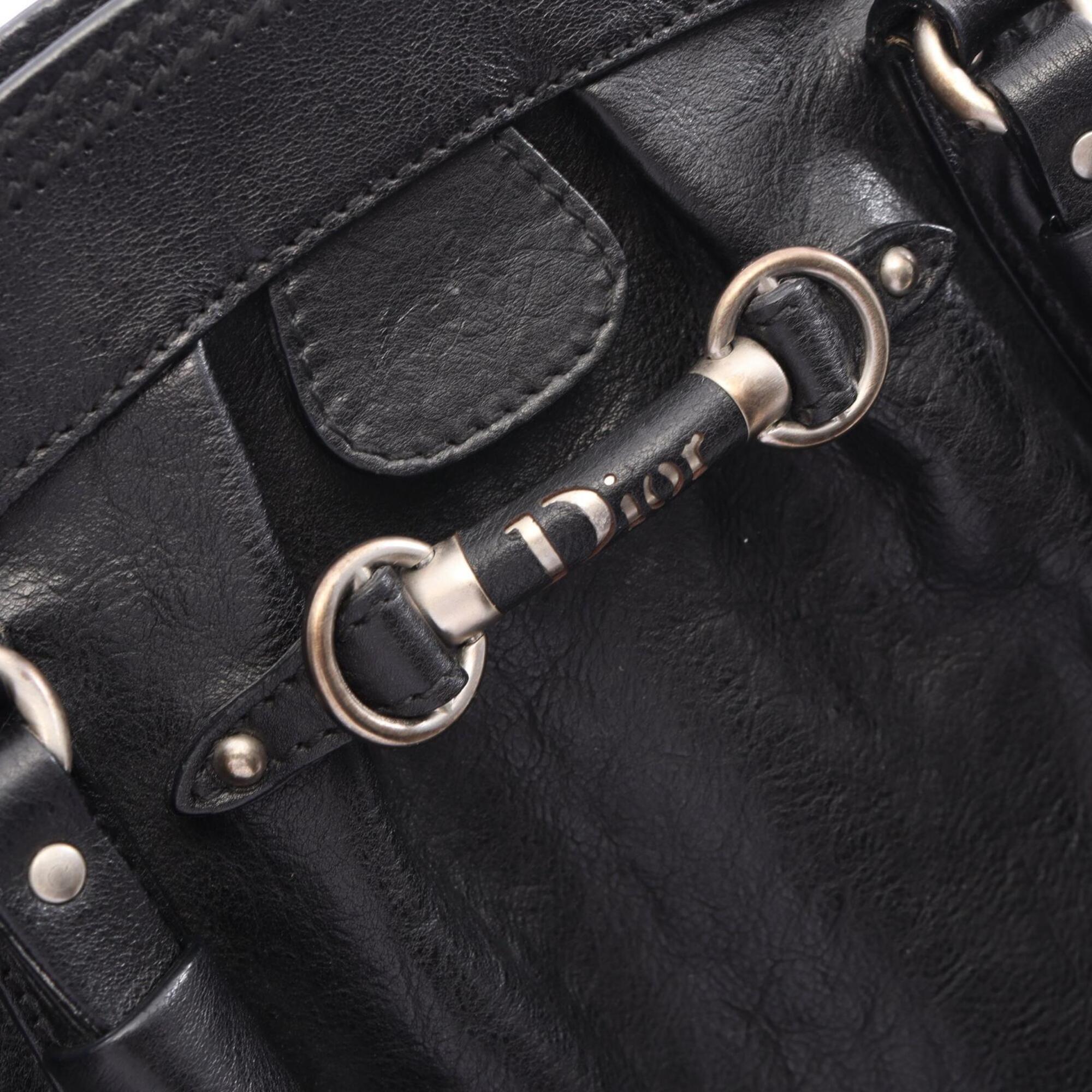 Christian Dior Black Leather Handbag (Pre-Owned)