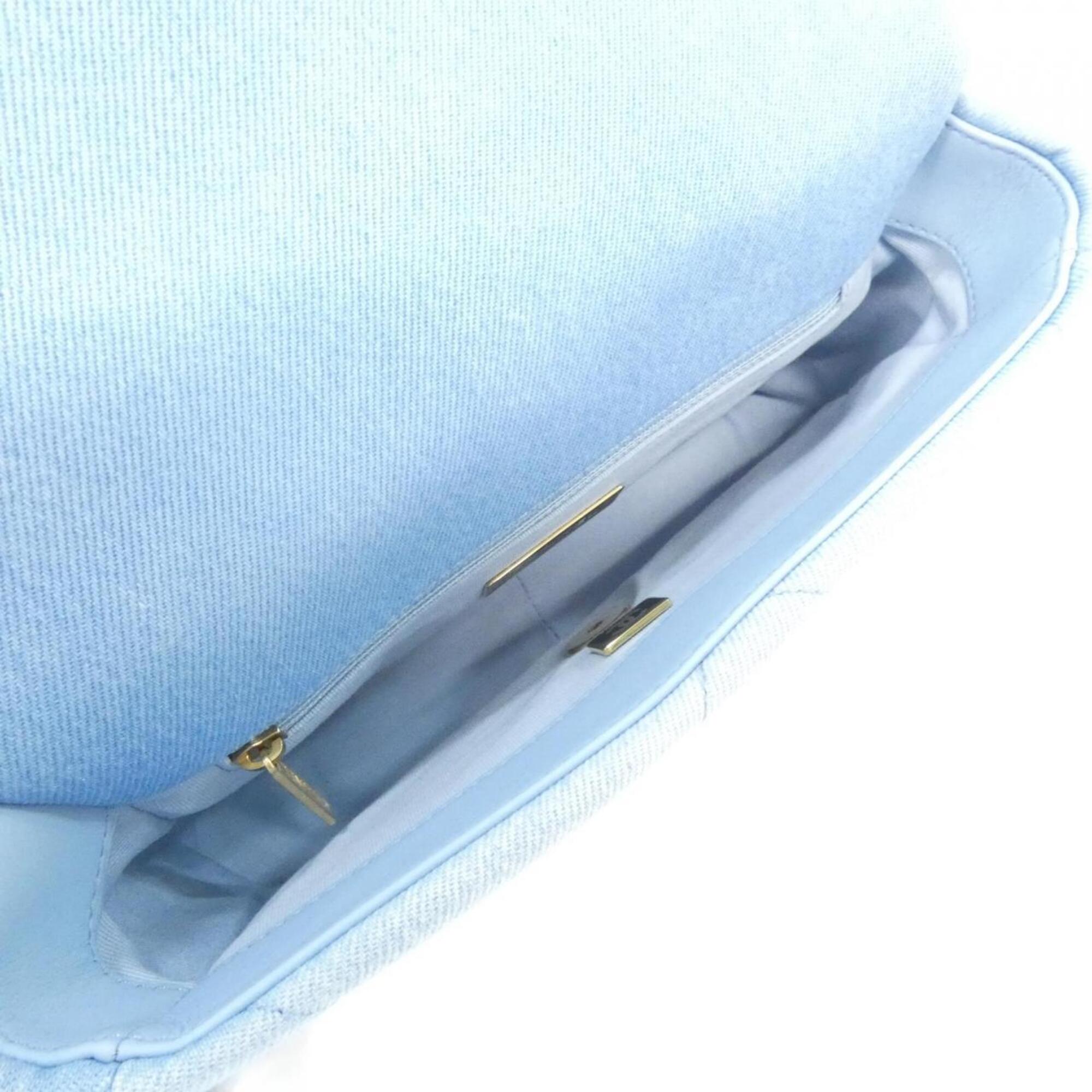 Chanel Light Blue Denim Shoulder Bag (Pre-Owned)