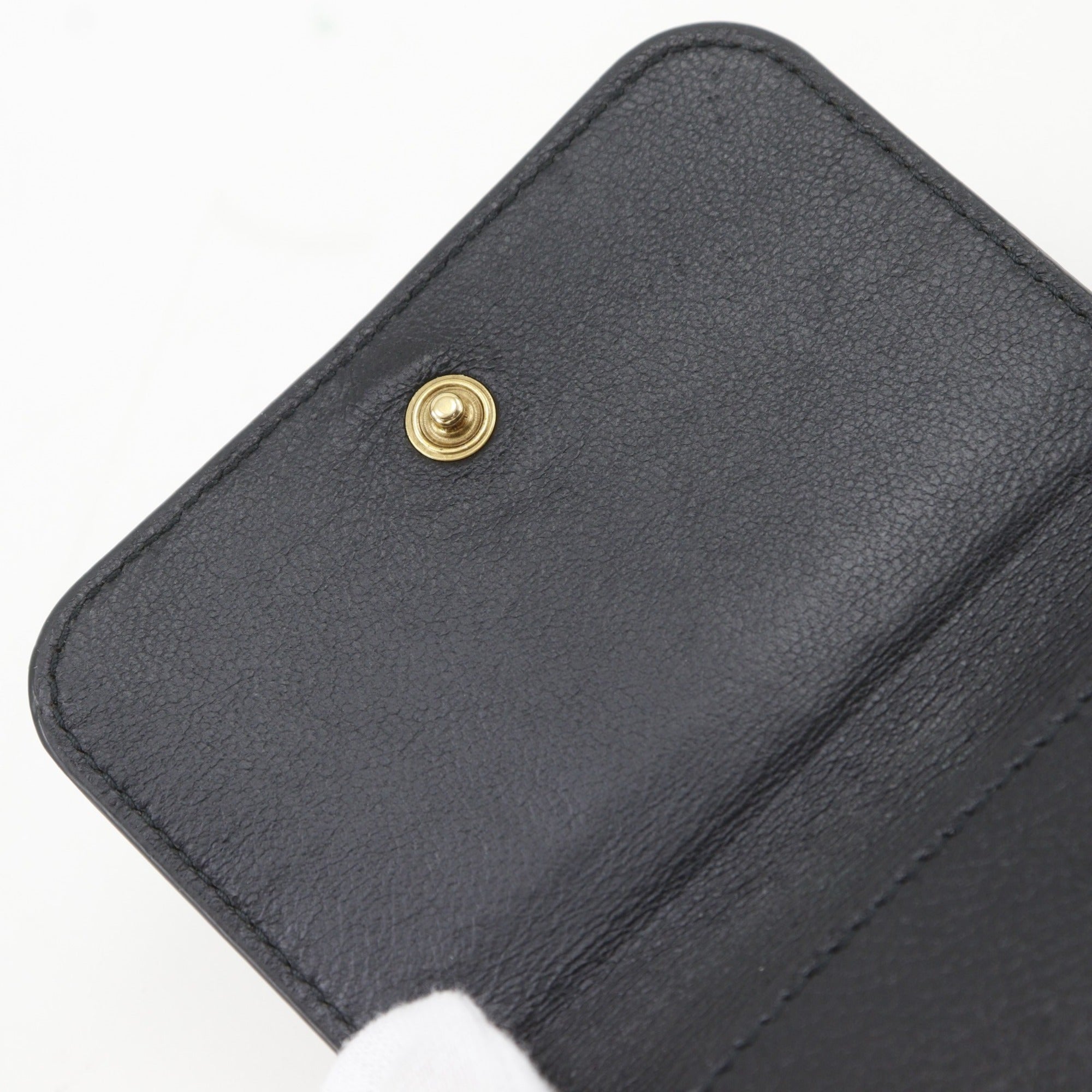 Balenciaga Black Leather Wallet (Tri-Fold) (Pre-Owned)
