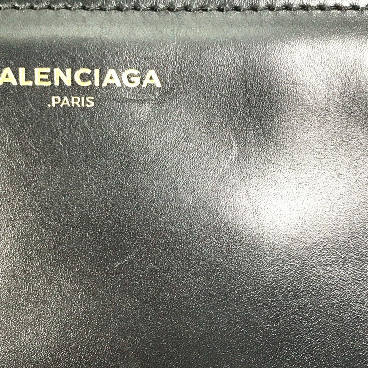 Balenciaga Black Leather Clutch Bag (Pre-Owned)