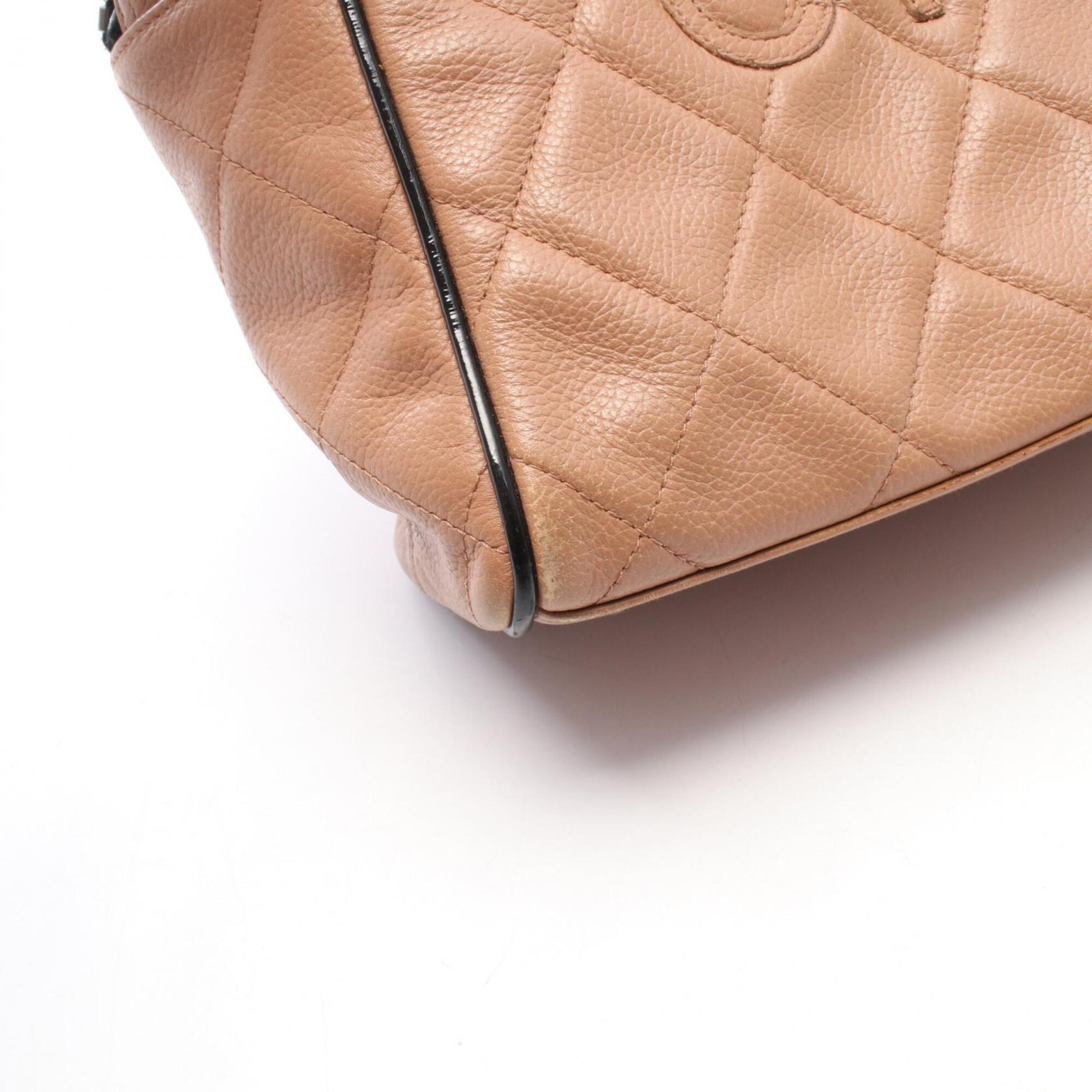 Chanel Black Pink Grained Calfskin Handbag Tote Bag (Pre-Owned)