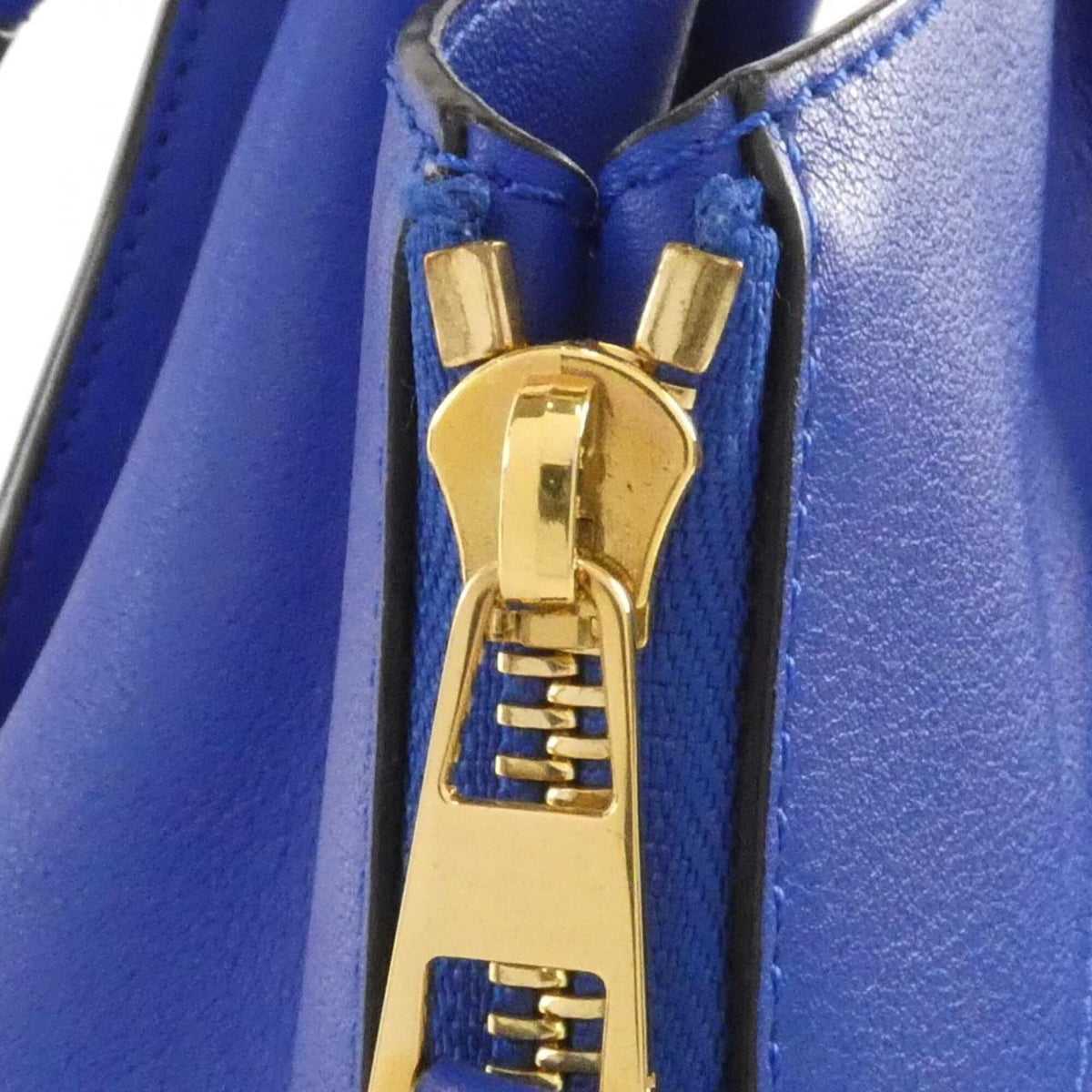 Loewe Electric Blue Leather Shoulder Bag (Pre-Owned)