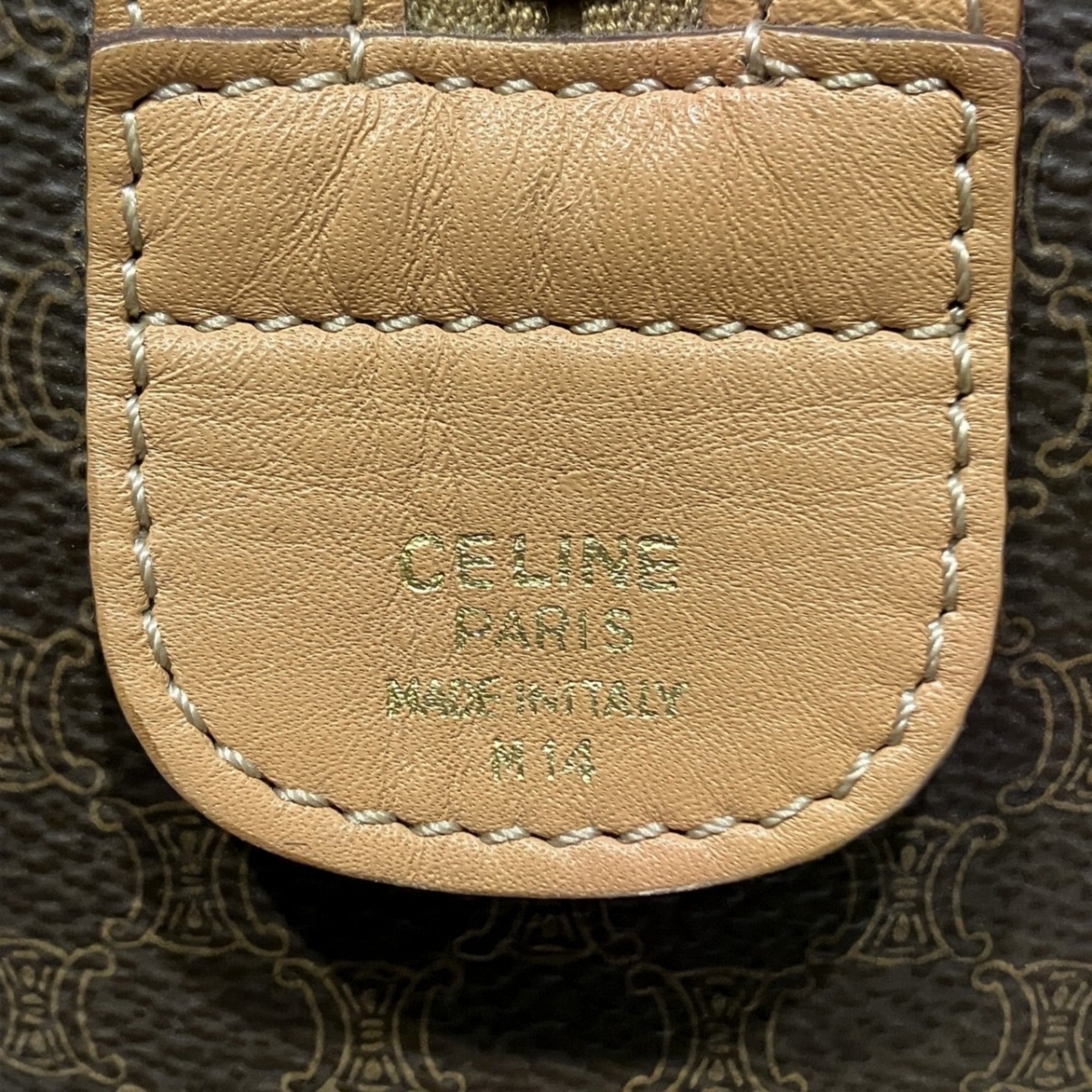 Celine Brown Pvc Leather Boston Bag (Pre-Owned)
