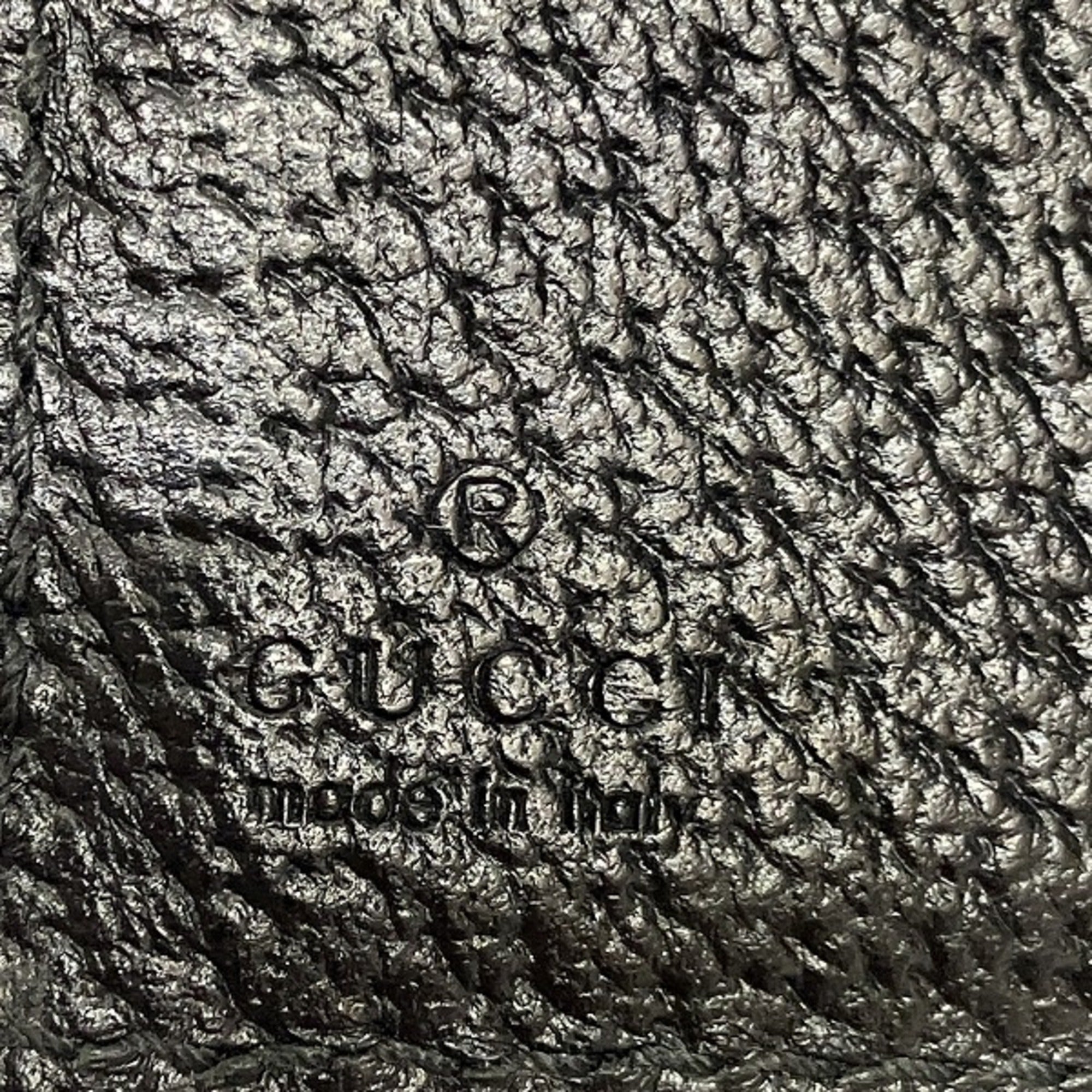 Gucci Black Leather Wallet (Tri-Fold) (Pre-Owned)