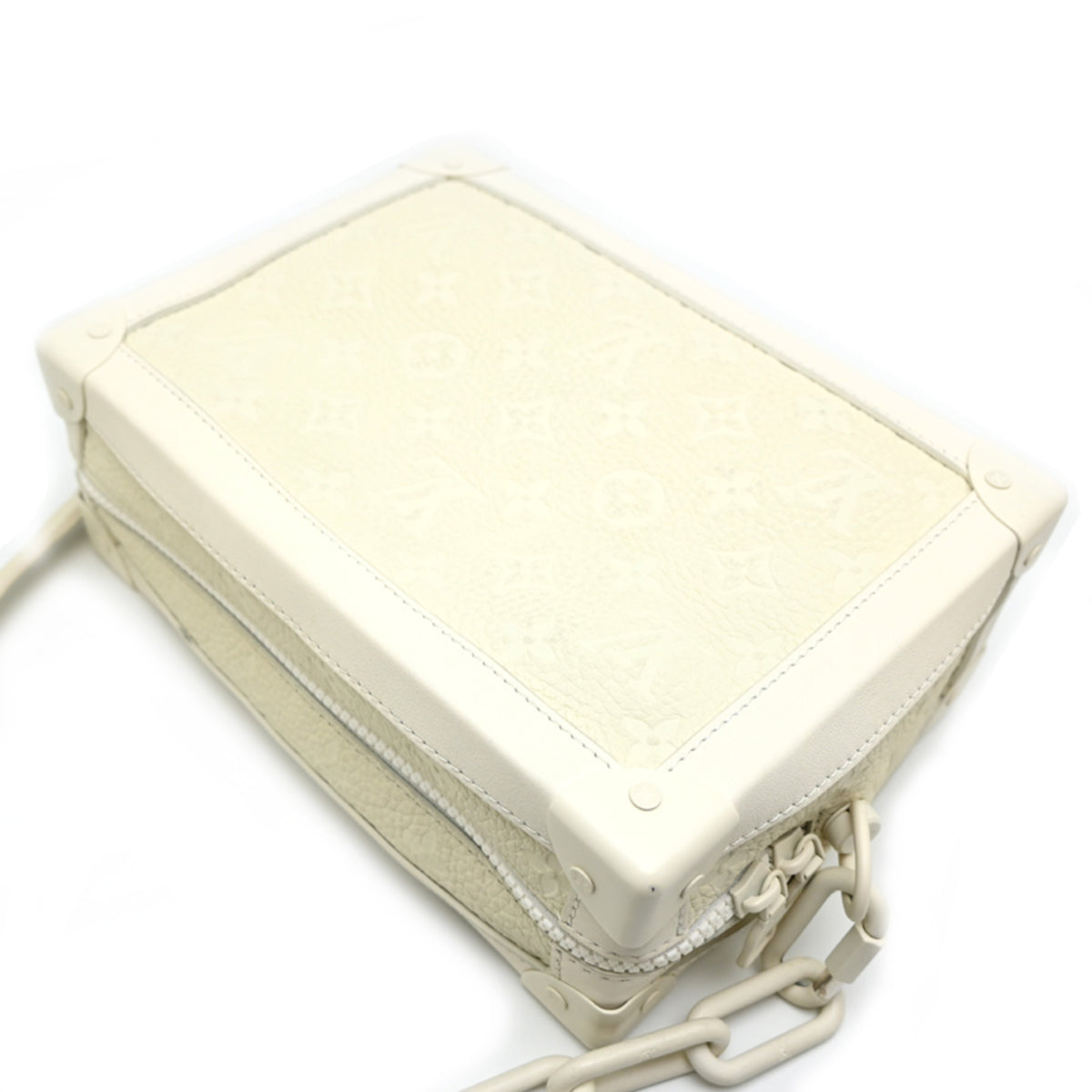 Louis Vuitton White Leather Shoulder Bag (Pre-Owned)