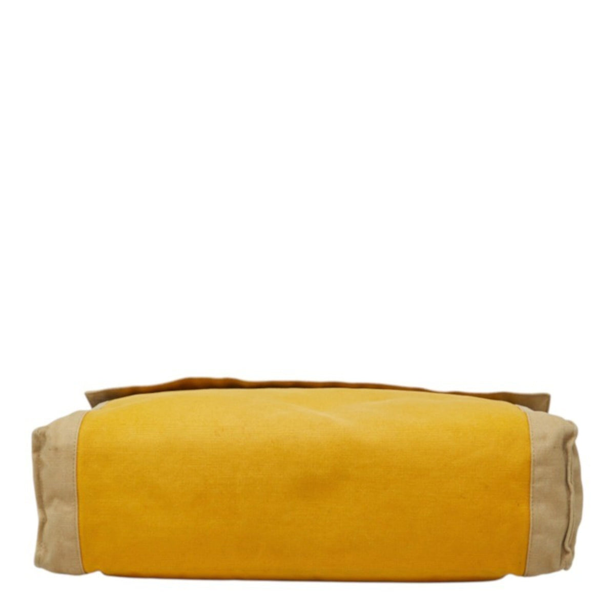 Hermes Beige Yellow Canvas Clutch Bag (Pre-Owned)