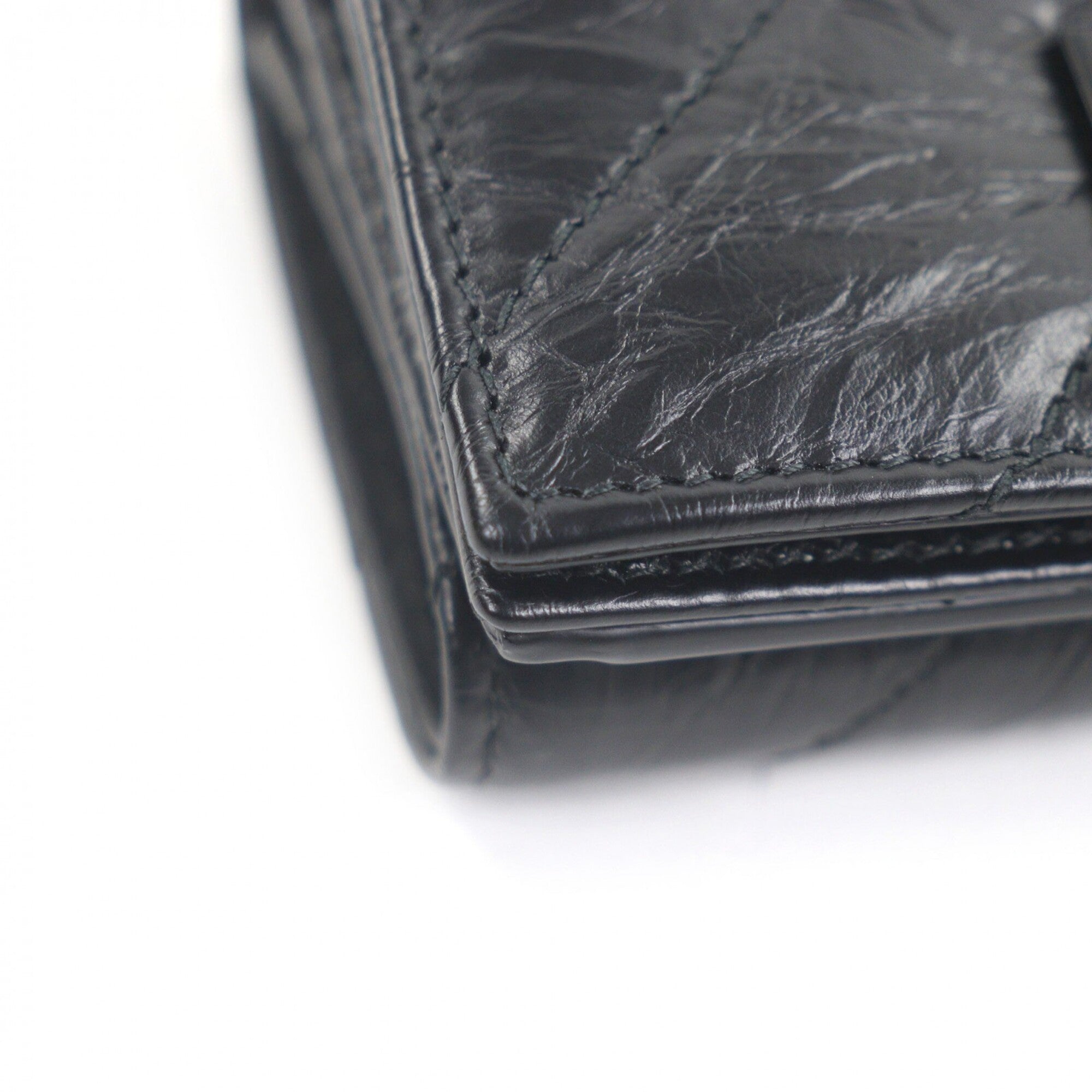 Balenciaga Black Leather Wallet (Tri-Fold) (Pre-Owned)