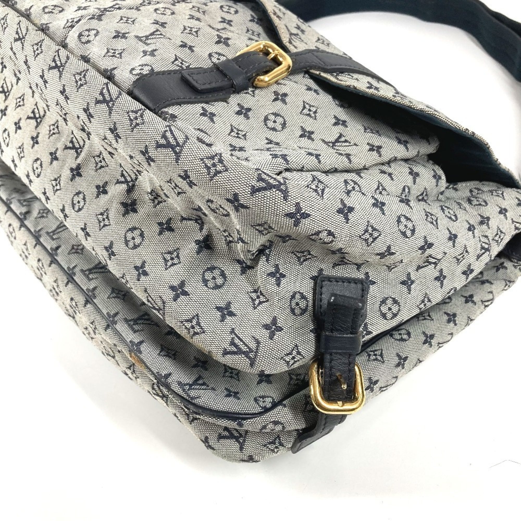 Louis Vuitton Navy Monogram Mini Messenger Bag Shoulder Bag (Pre-Owned)
