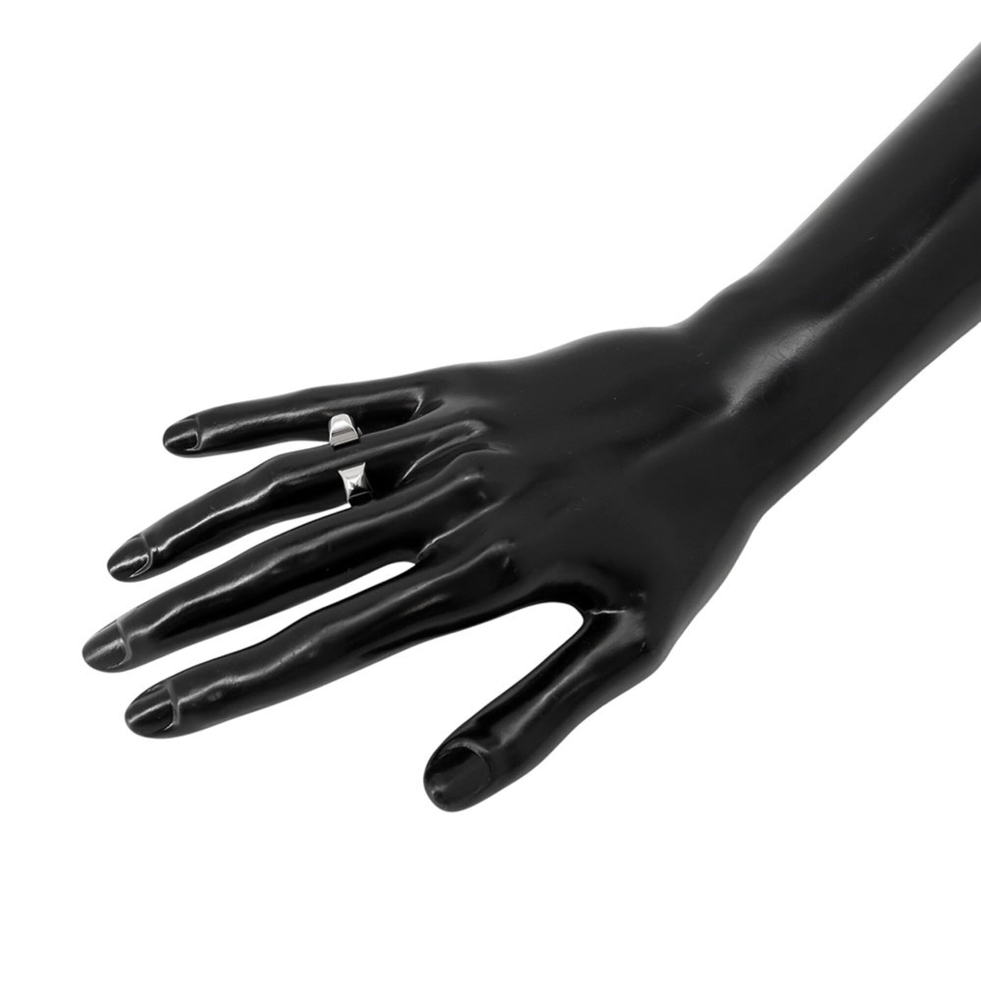Hermes Black Metal Band Ring (Pre-Owned)